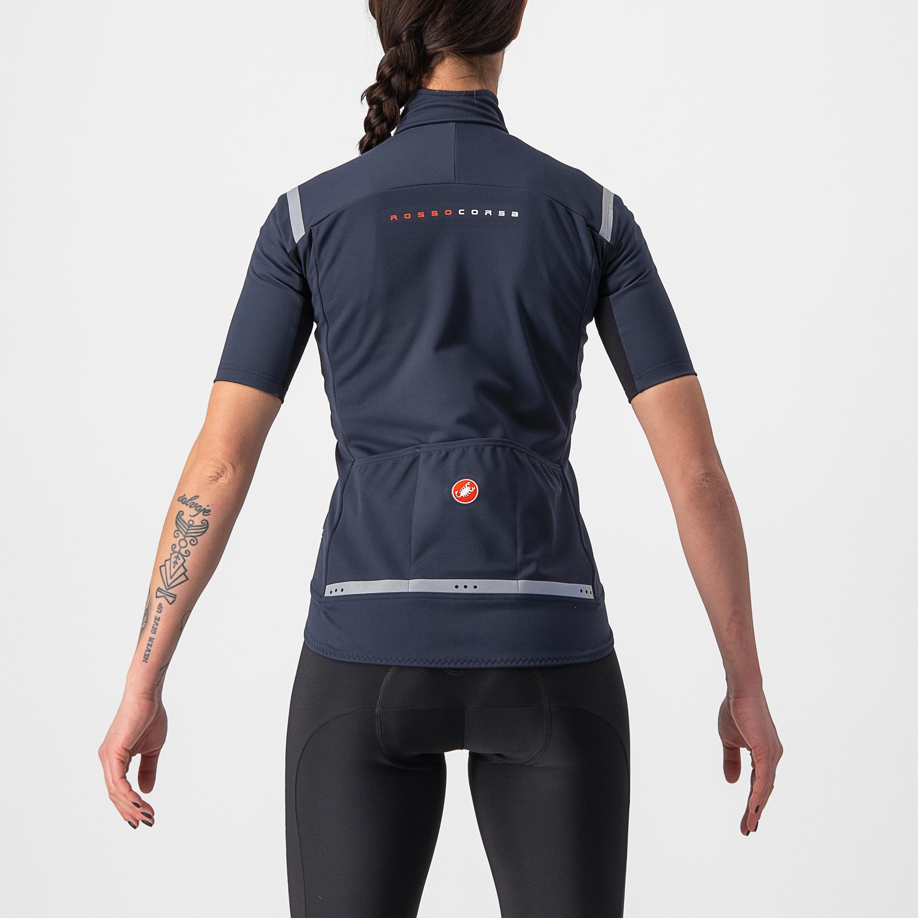 Gabba ros 2 w - savile blue/silver reflex - castelli