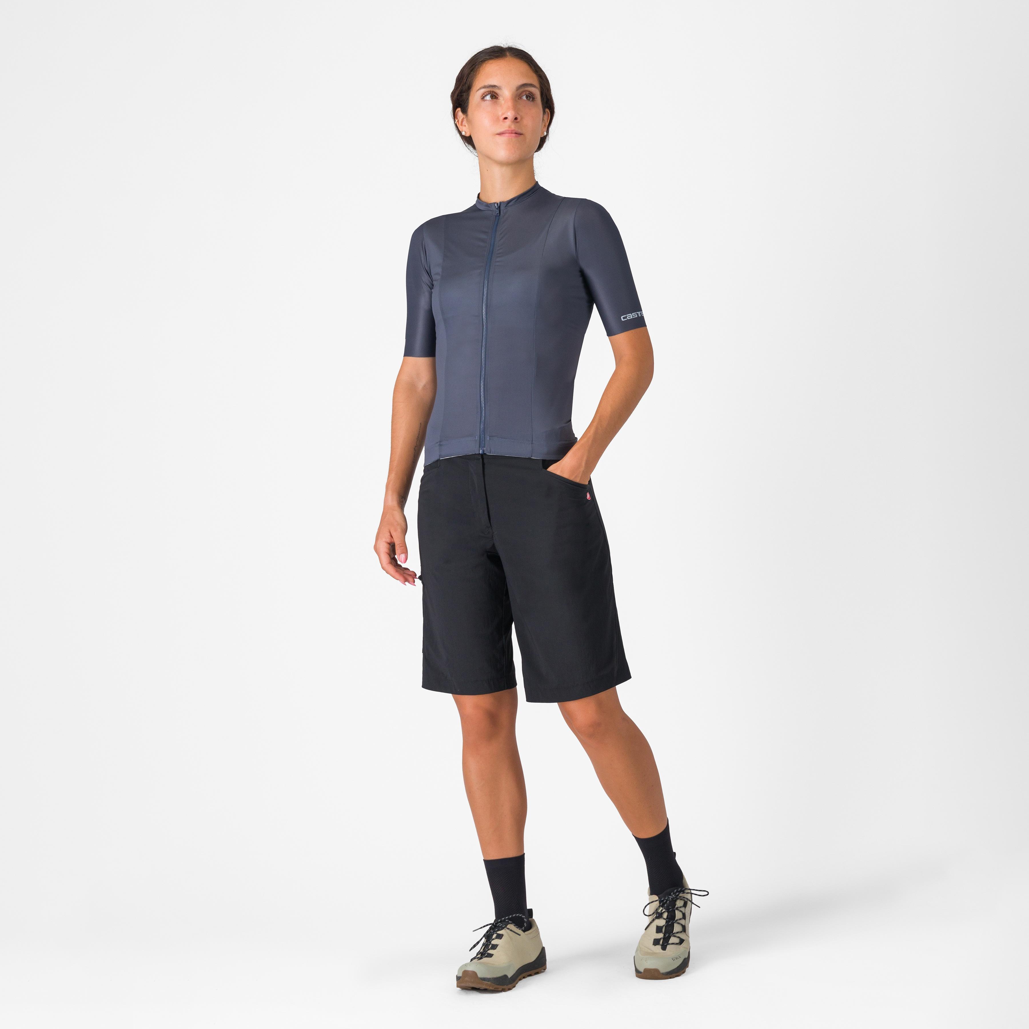 Unlimited adventure baggy w short - black - castelli