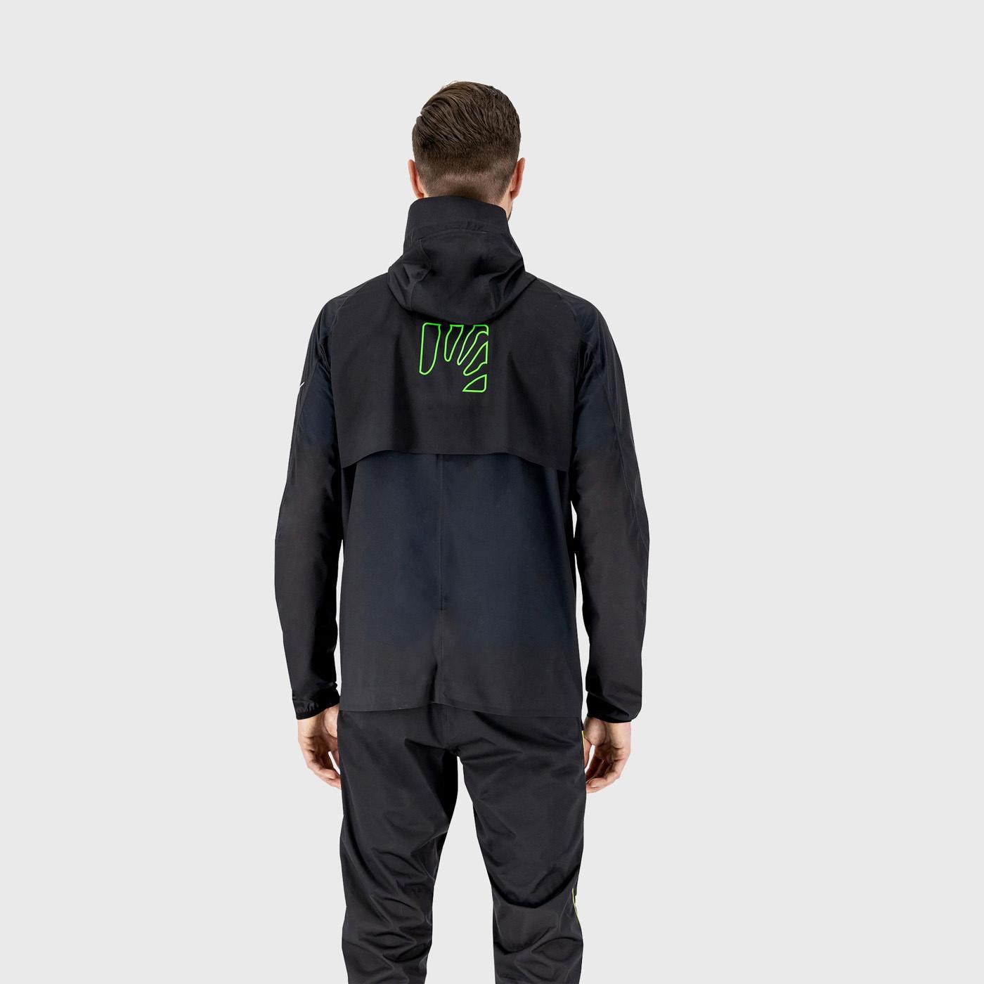 Lavaredo rain jacket - black/green fluo - karpos