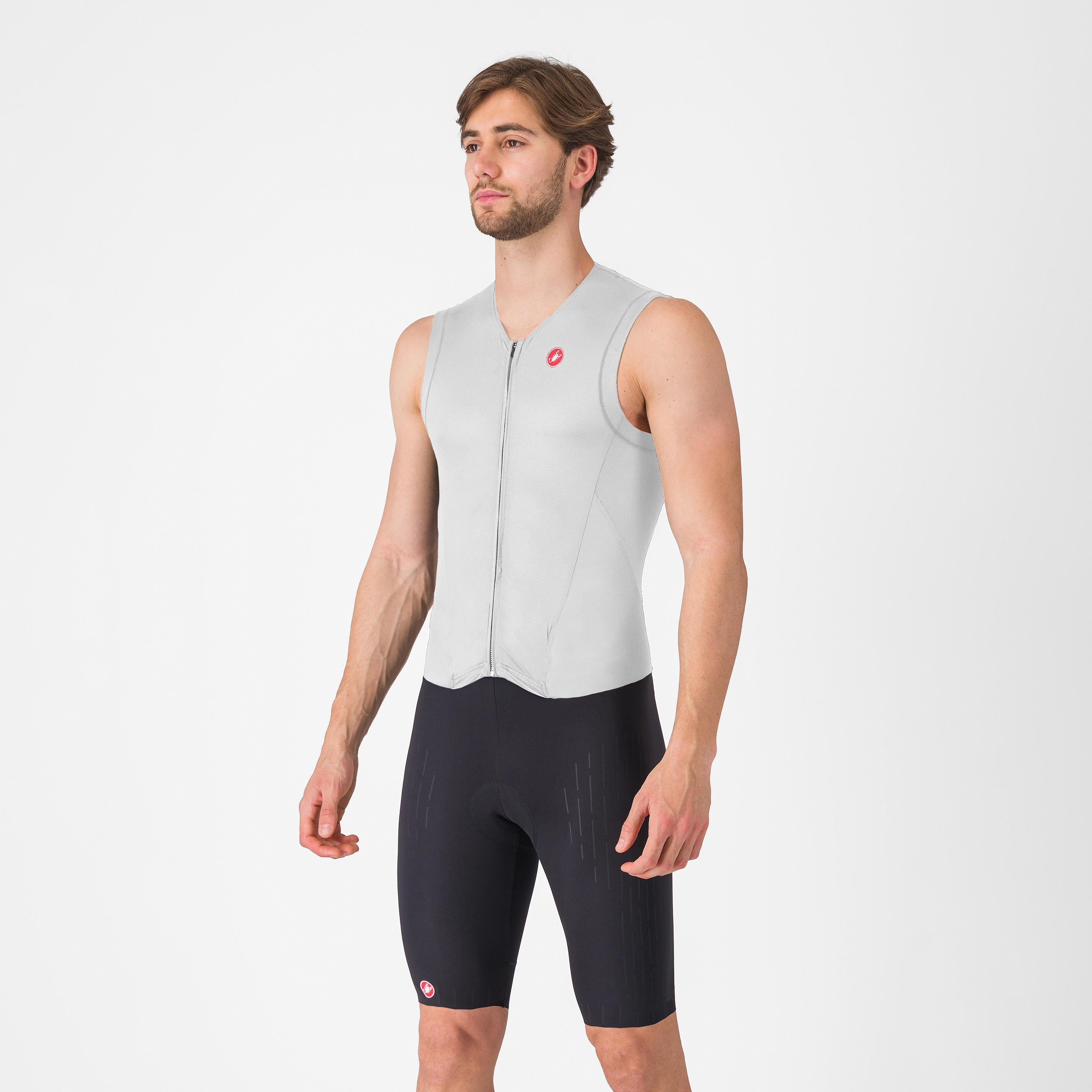 Free sanremo 3 suit sleeveless - white/black - castelli