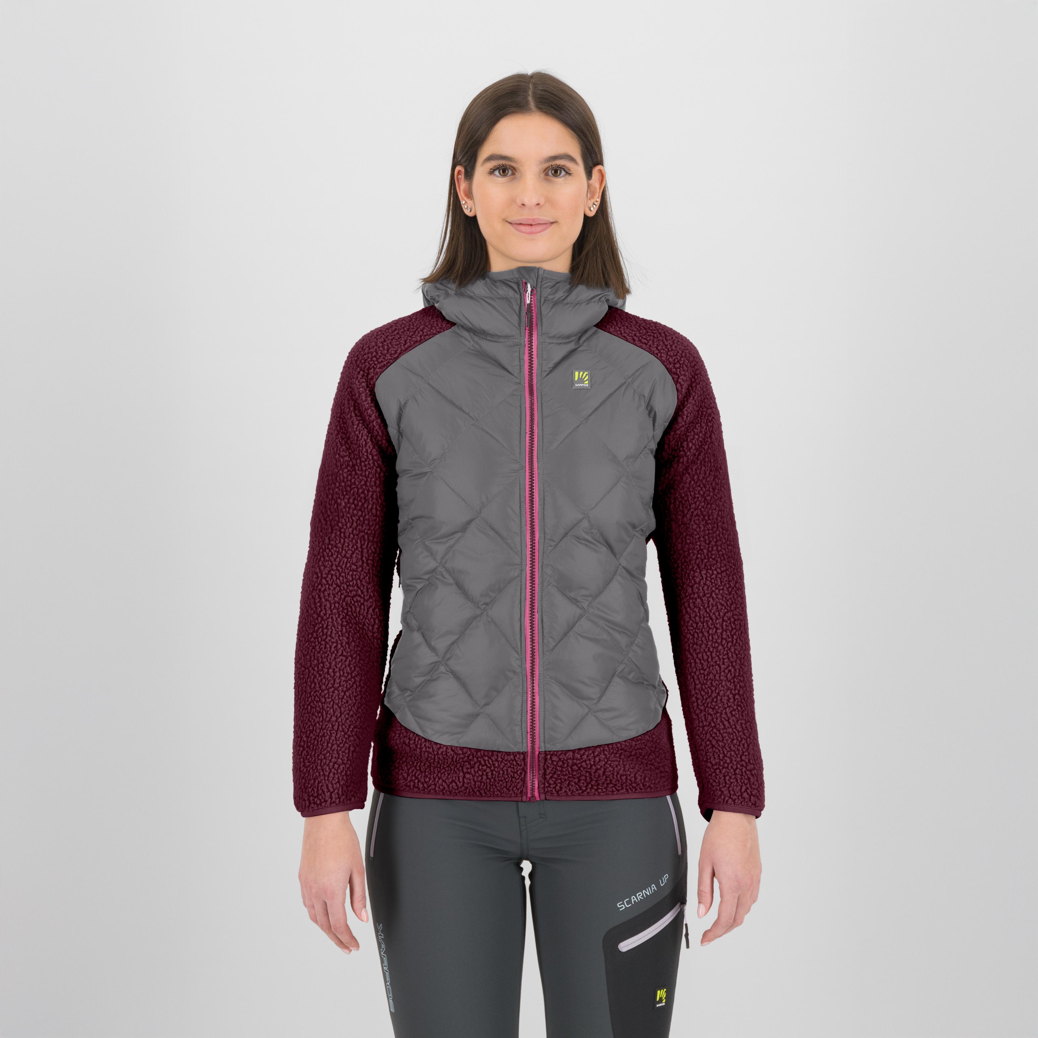 Marmarole retro' w jacket - smoked/crimson - karpos