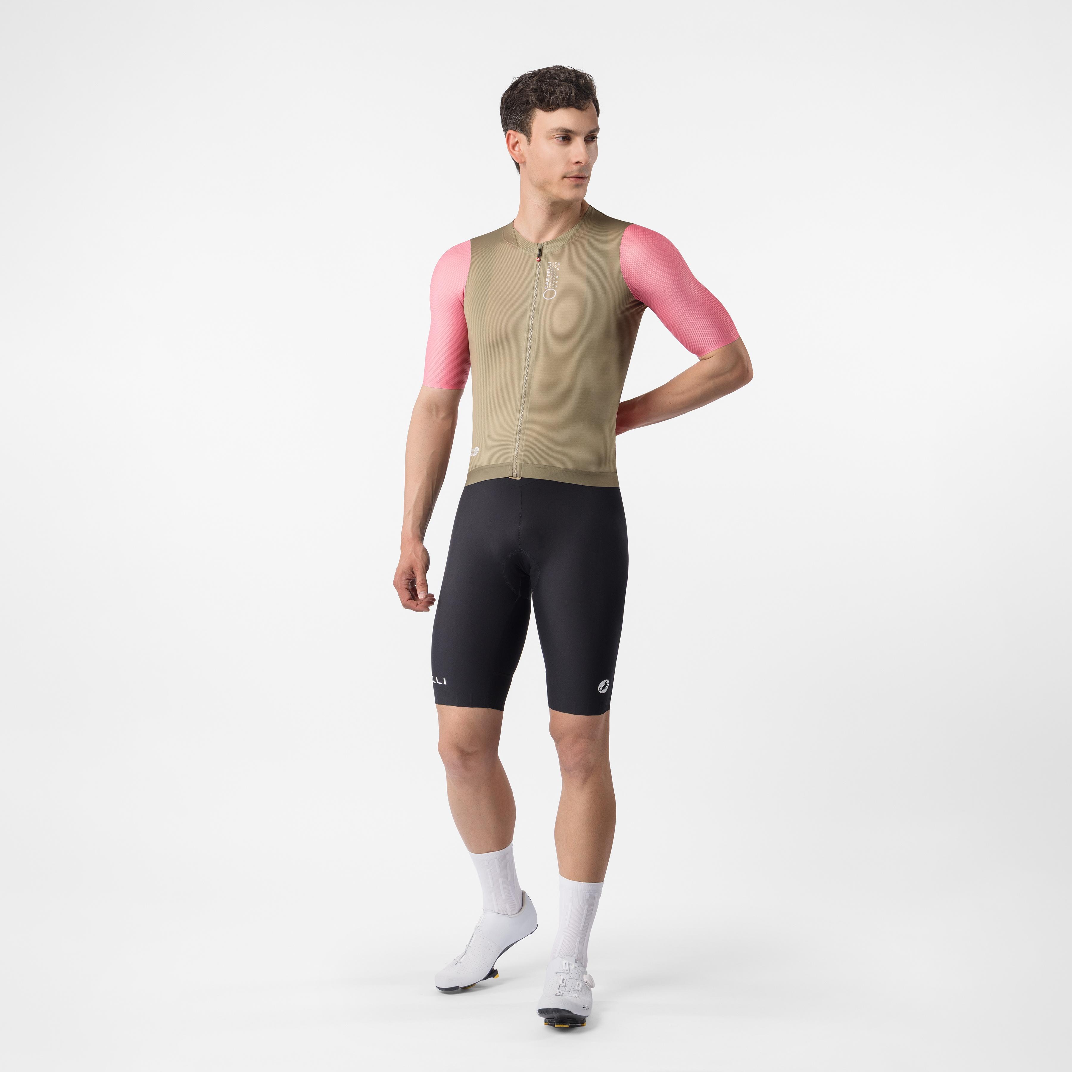 Corretto jersey - elmwood/rosa giro-white - castelli