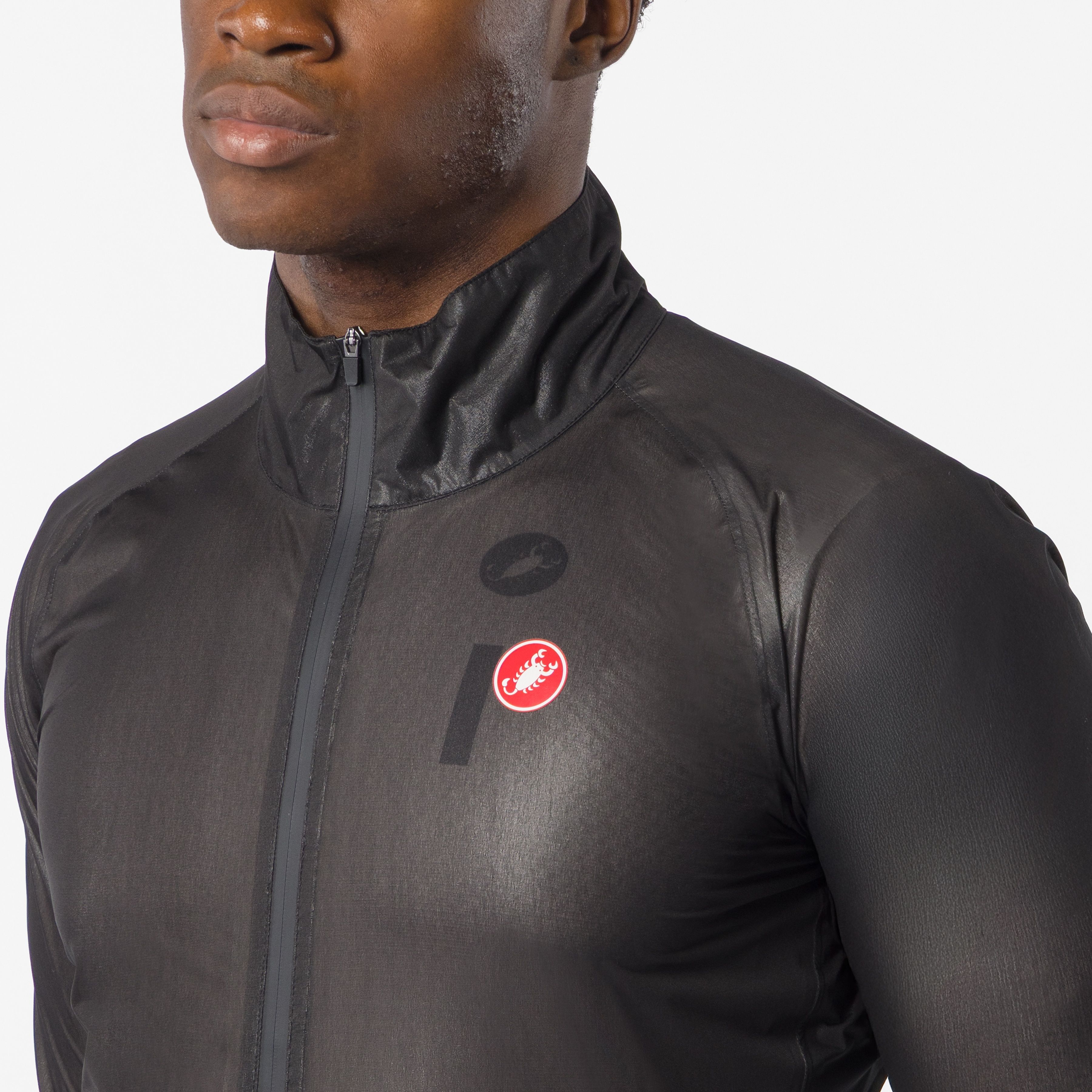 Squall shell jacket - light black/silver gray - castelli