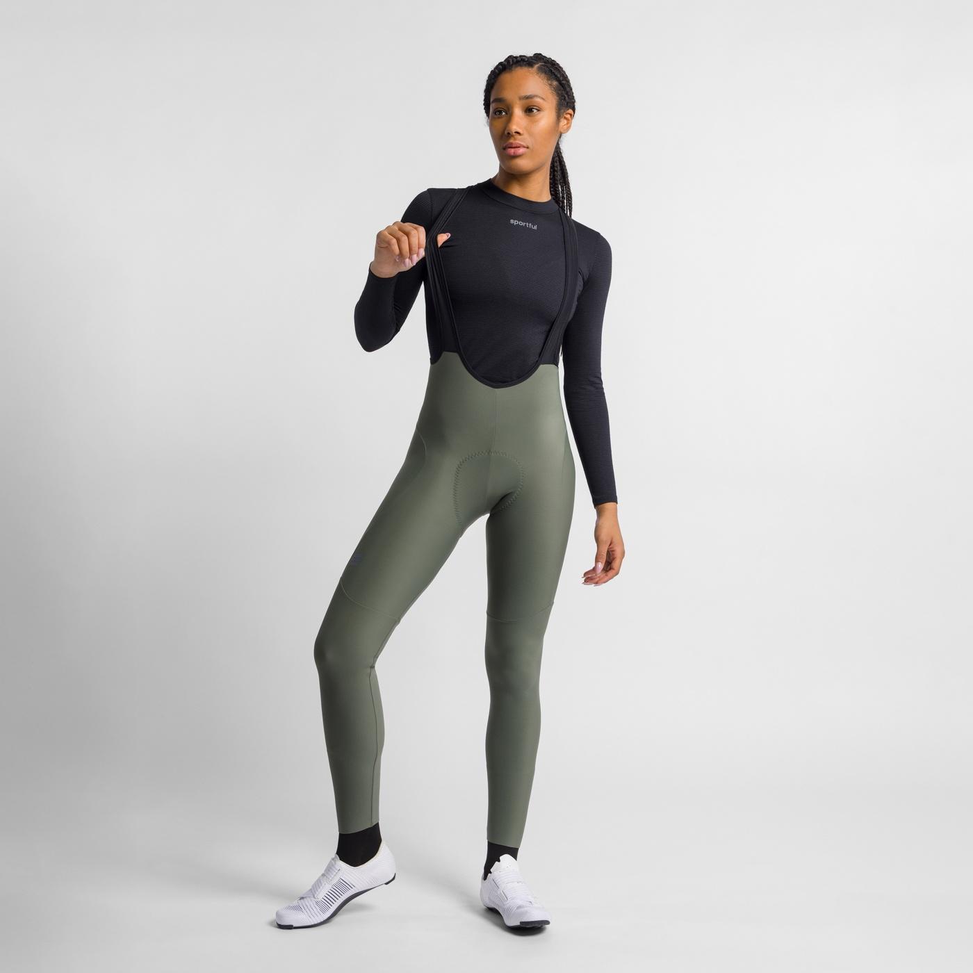 Pulse w bibtight - green thyme - sportful