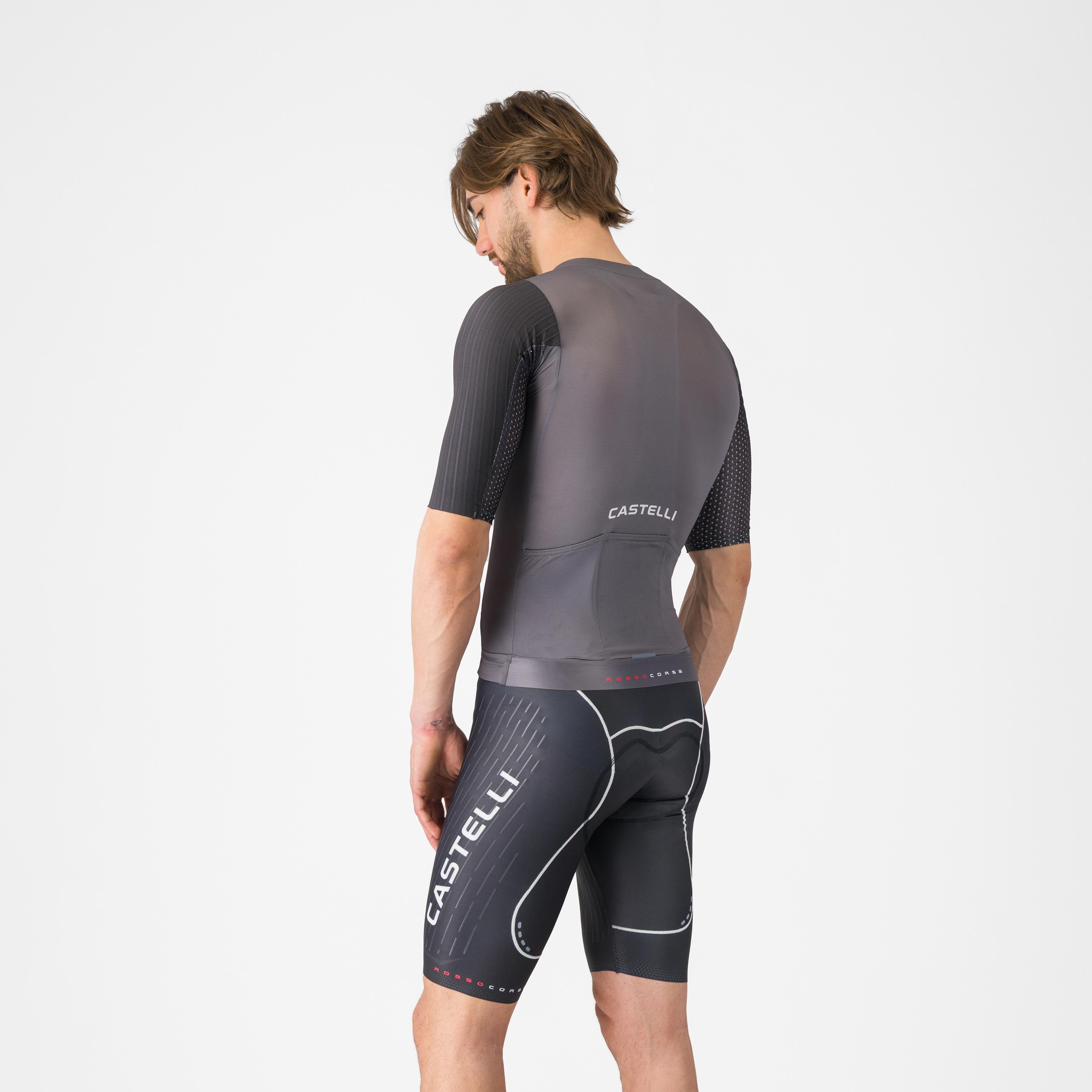 Free aero race s kit bibshort - black/white - castelli