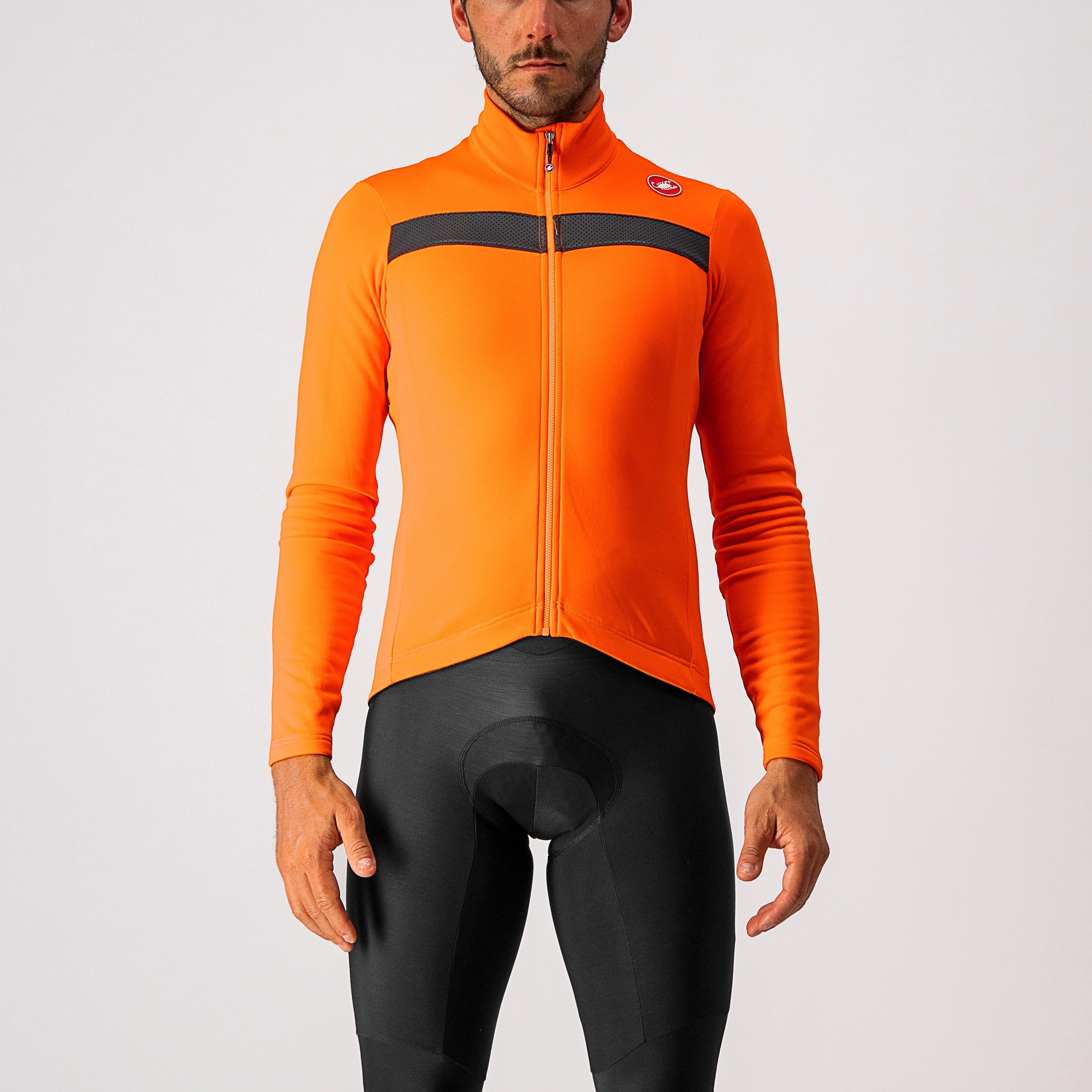 Puro 3 jersey fz - orange/black reflex - castelli