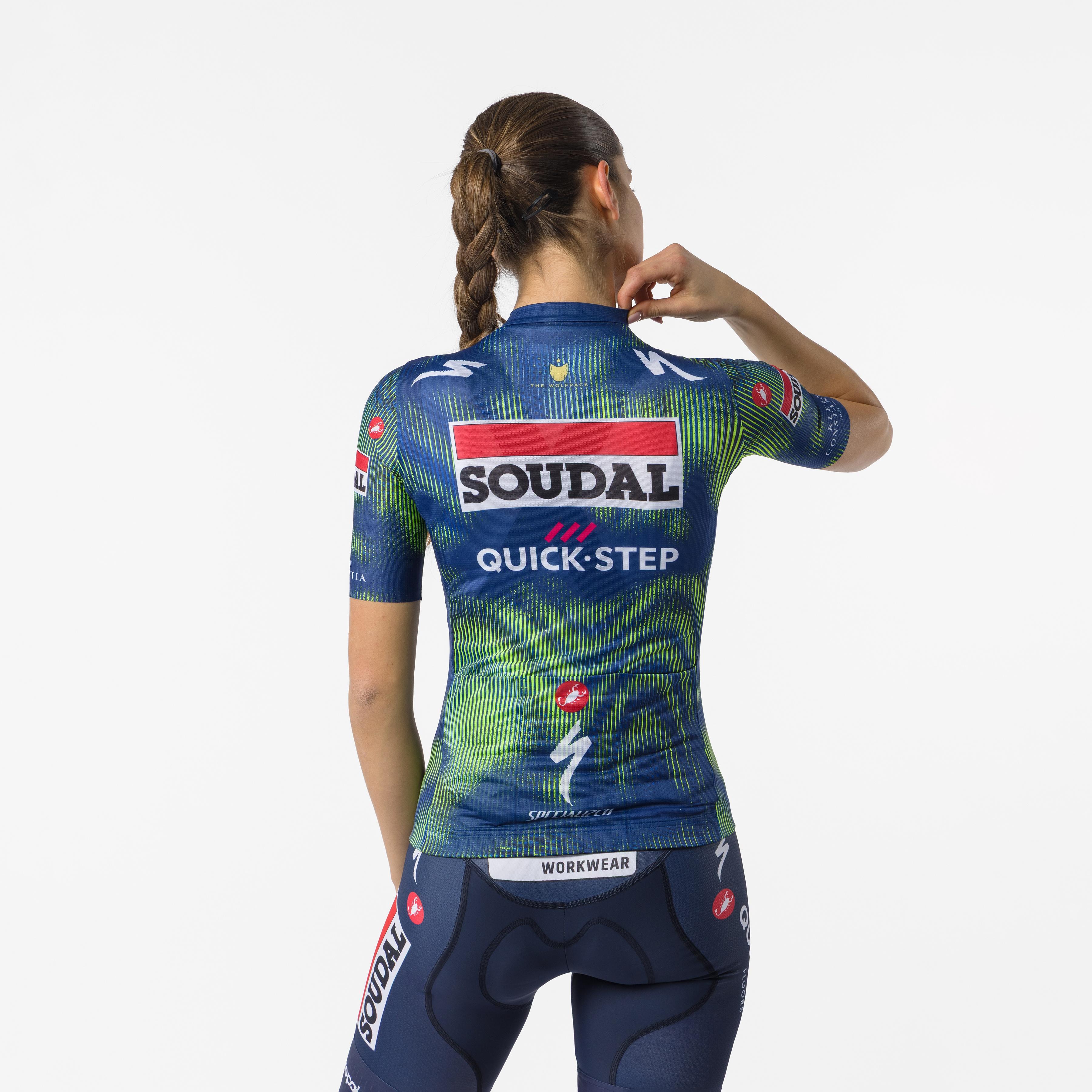 Competizione 4 w jersey - blue/electric lime - castelli