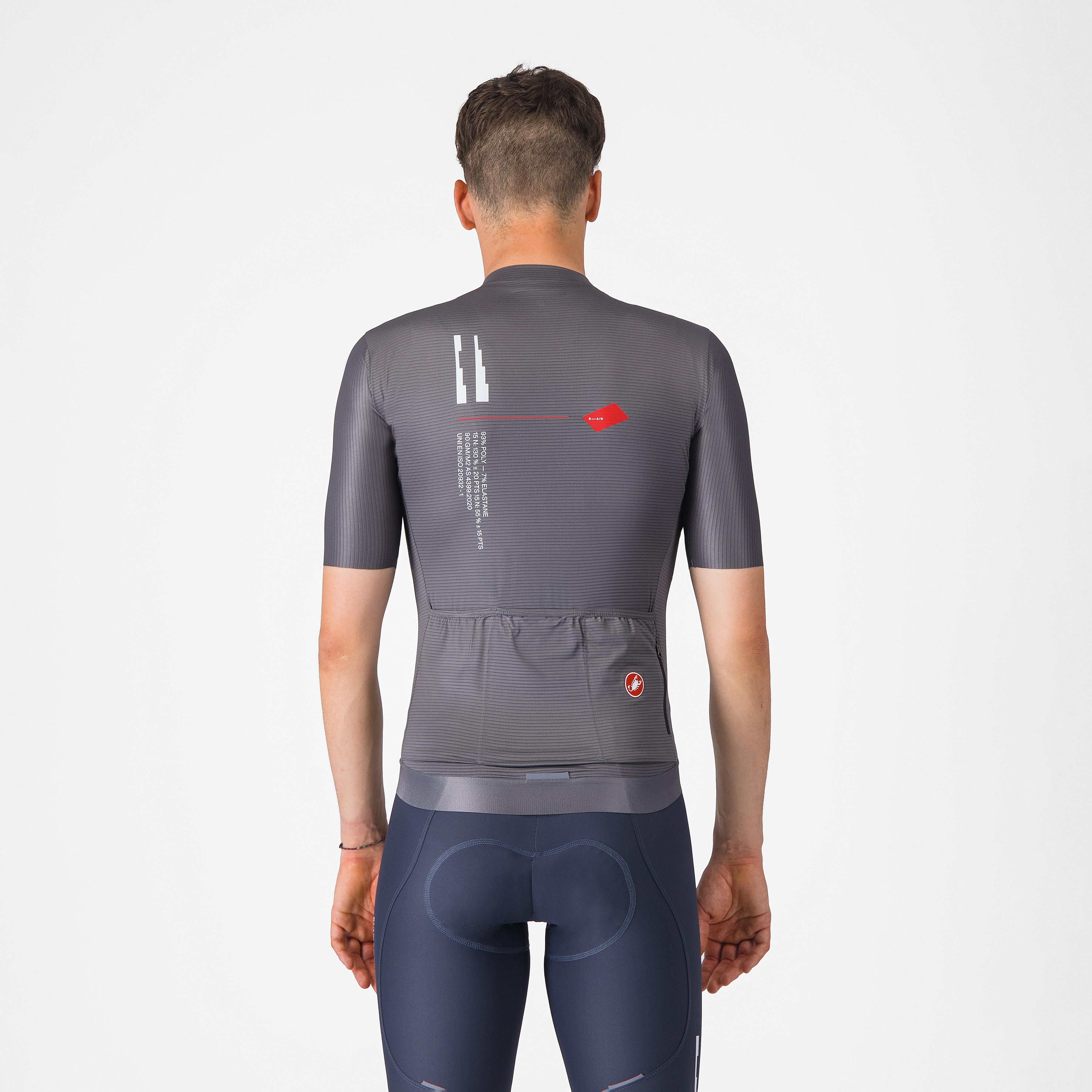 Espresso r-a/d jersey - smoky gray - castelli