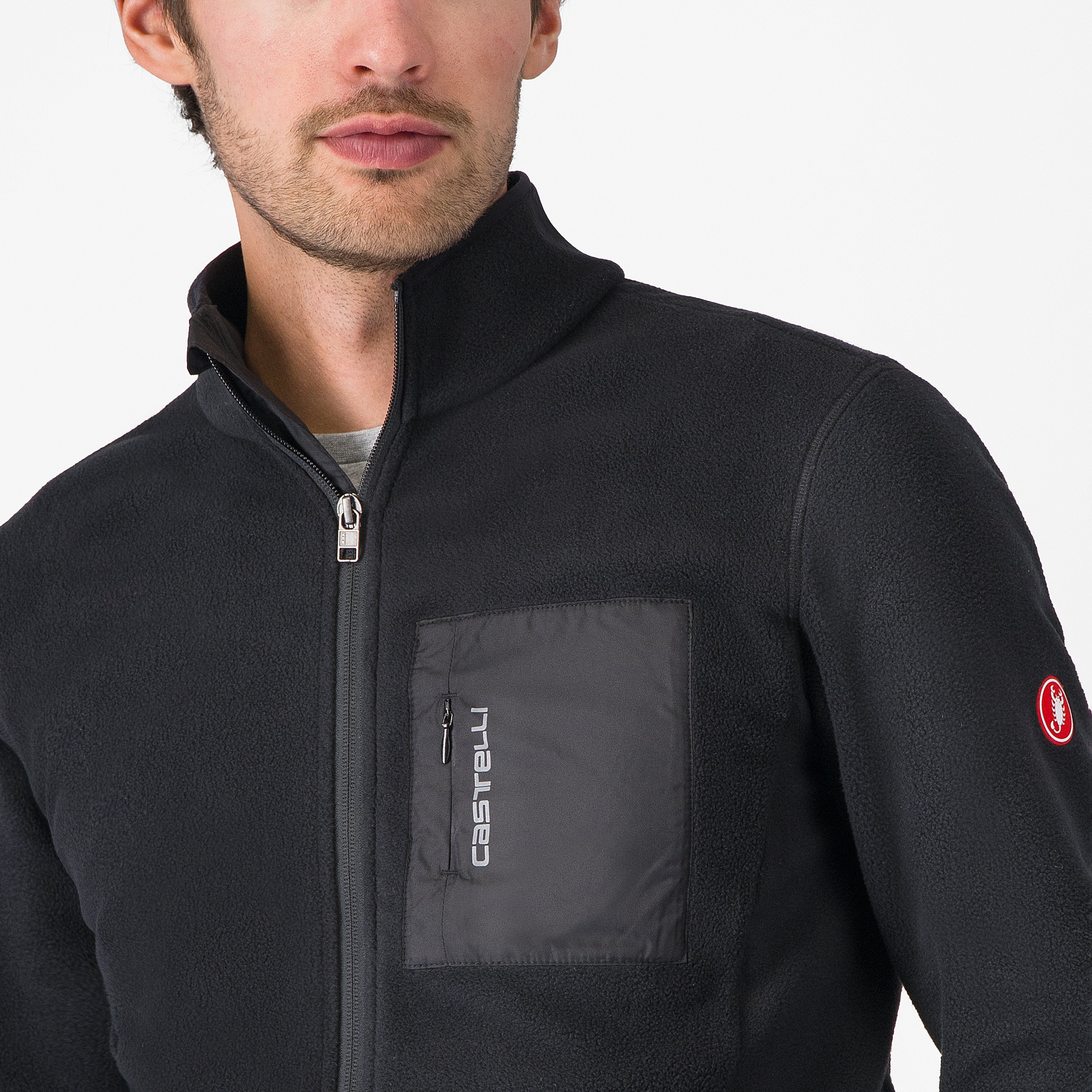 Classico fleece jacket - black - castelli