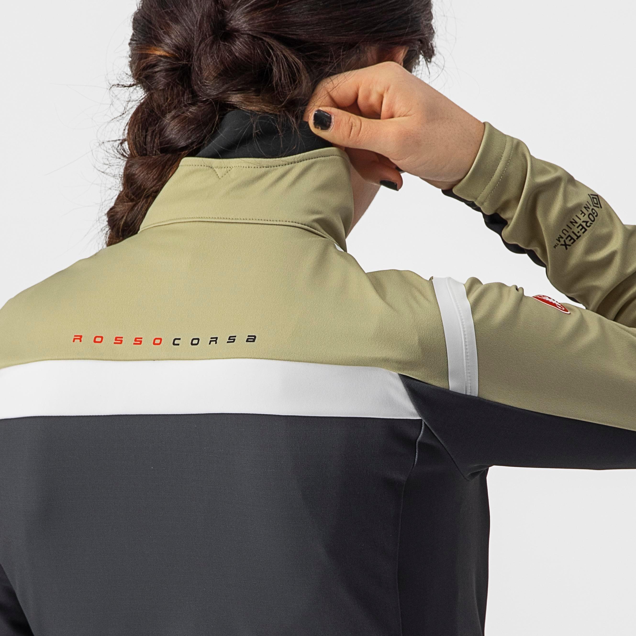 Alpha ros 2 w light jacket - green tea/dark gray-white - castelli