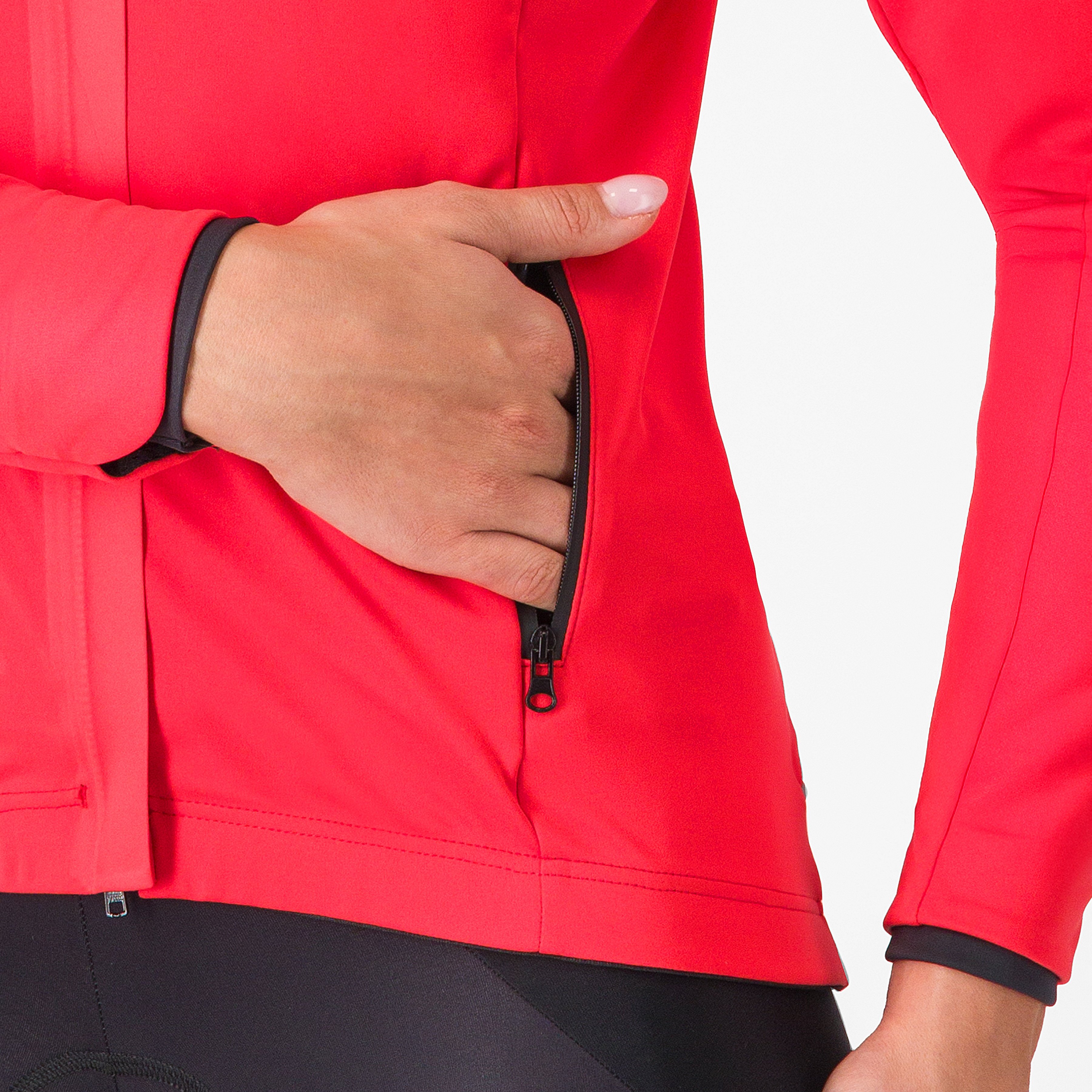 Alpha 150 w jacket - hibiscus/black - castelli