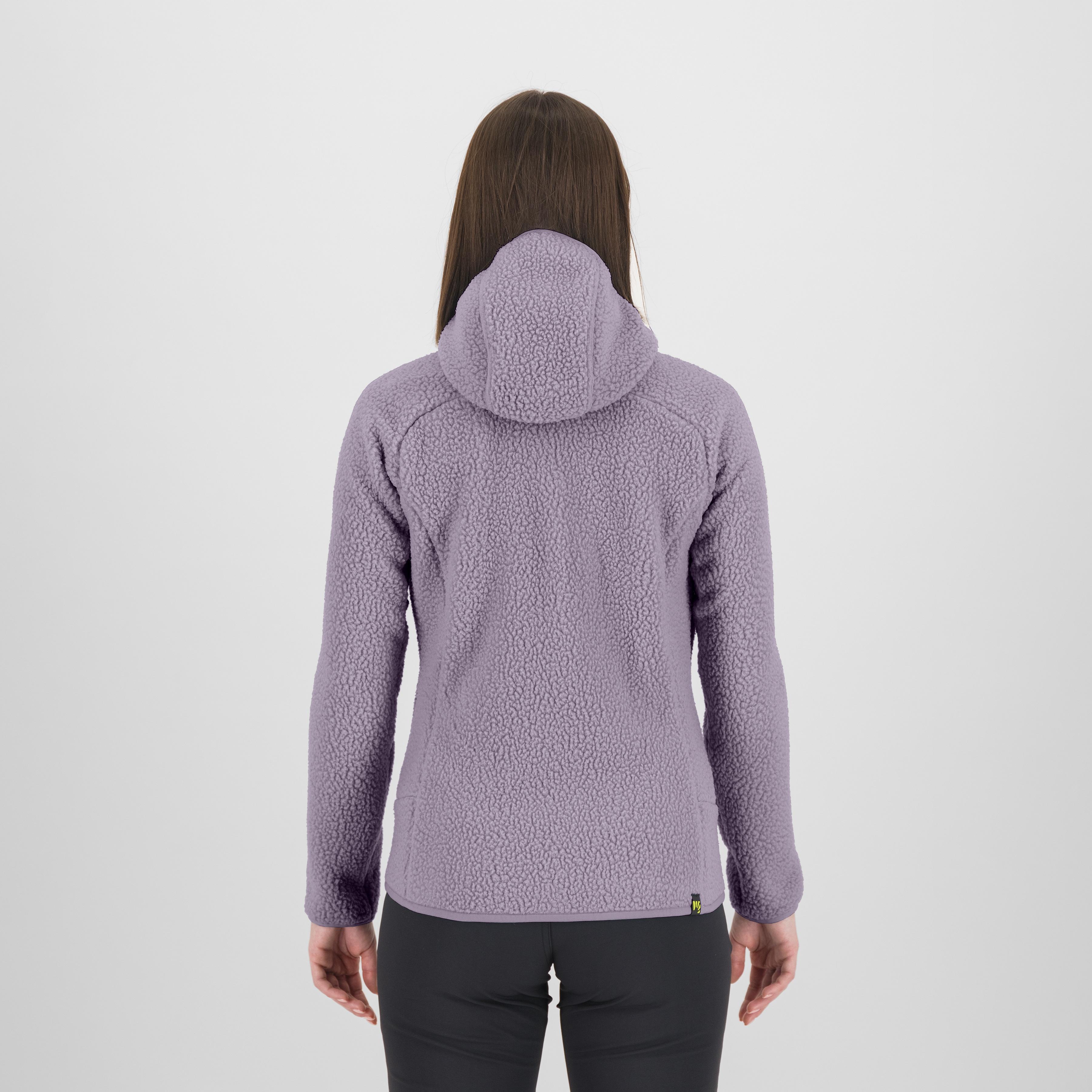 Moiazza retrò hoodie w fleece - lavender - karpos