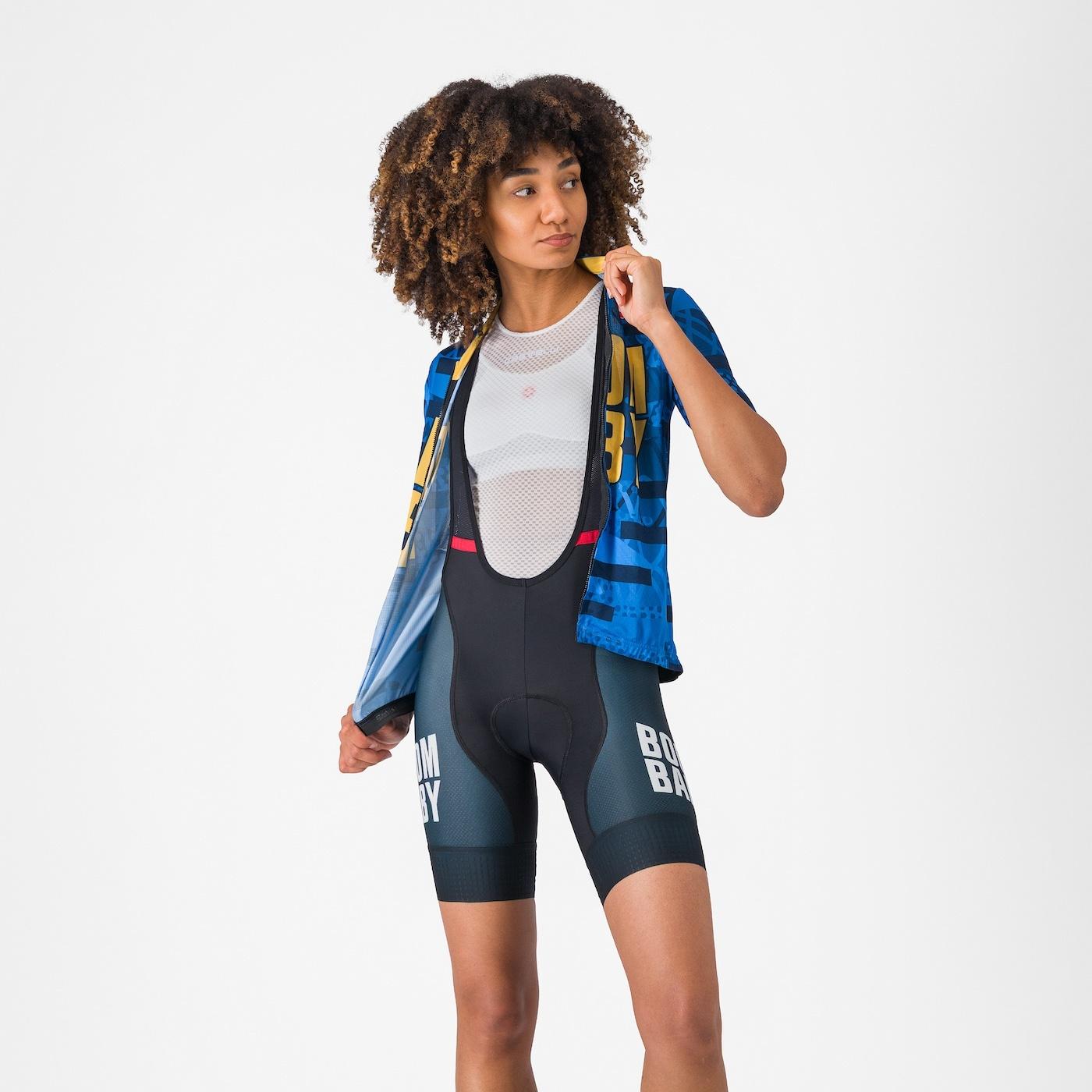 Boombaby 2 w bibshort - blue/gold - castelli