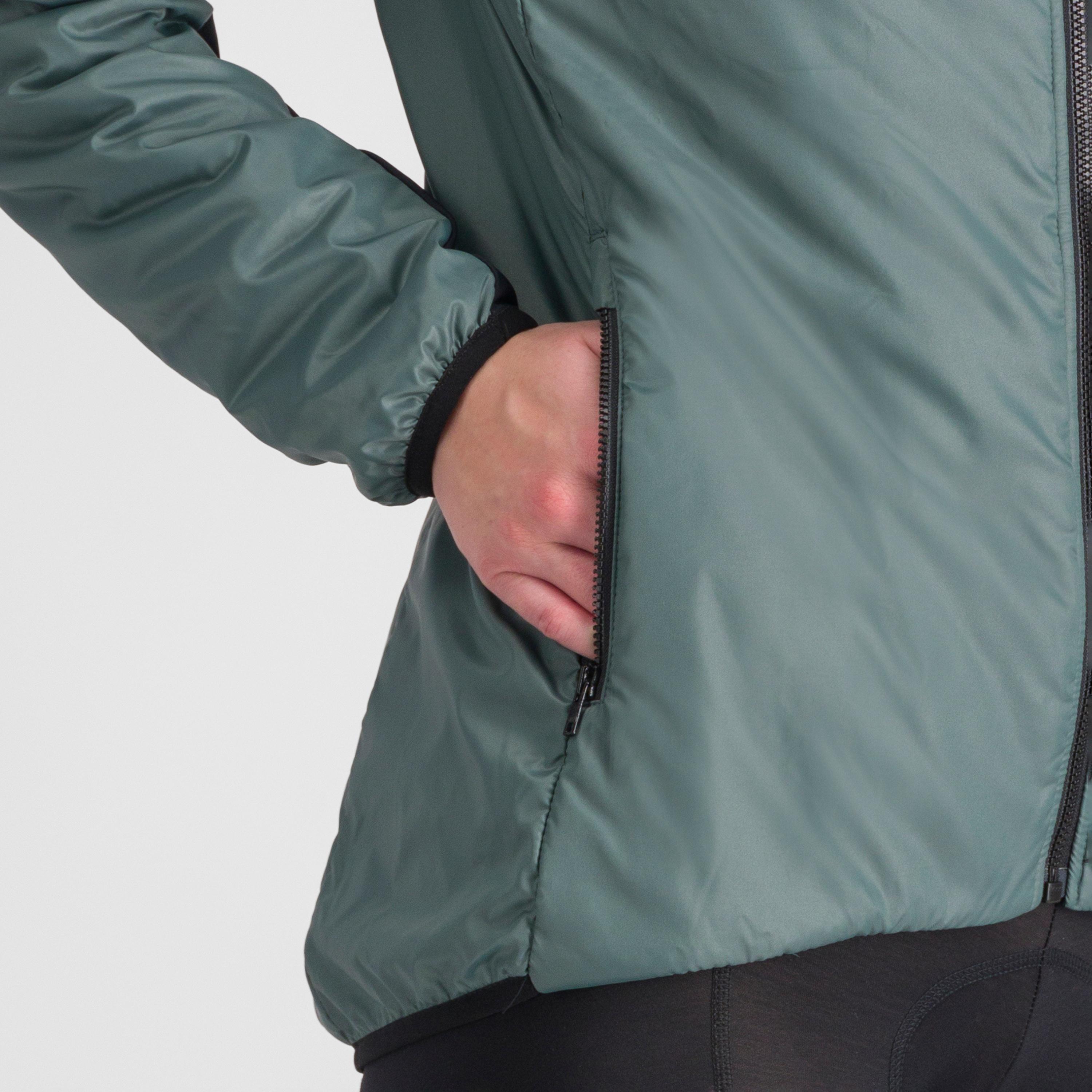 Supergiara w puffy long sleeve - shrub green - sportful