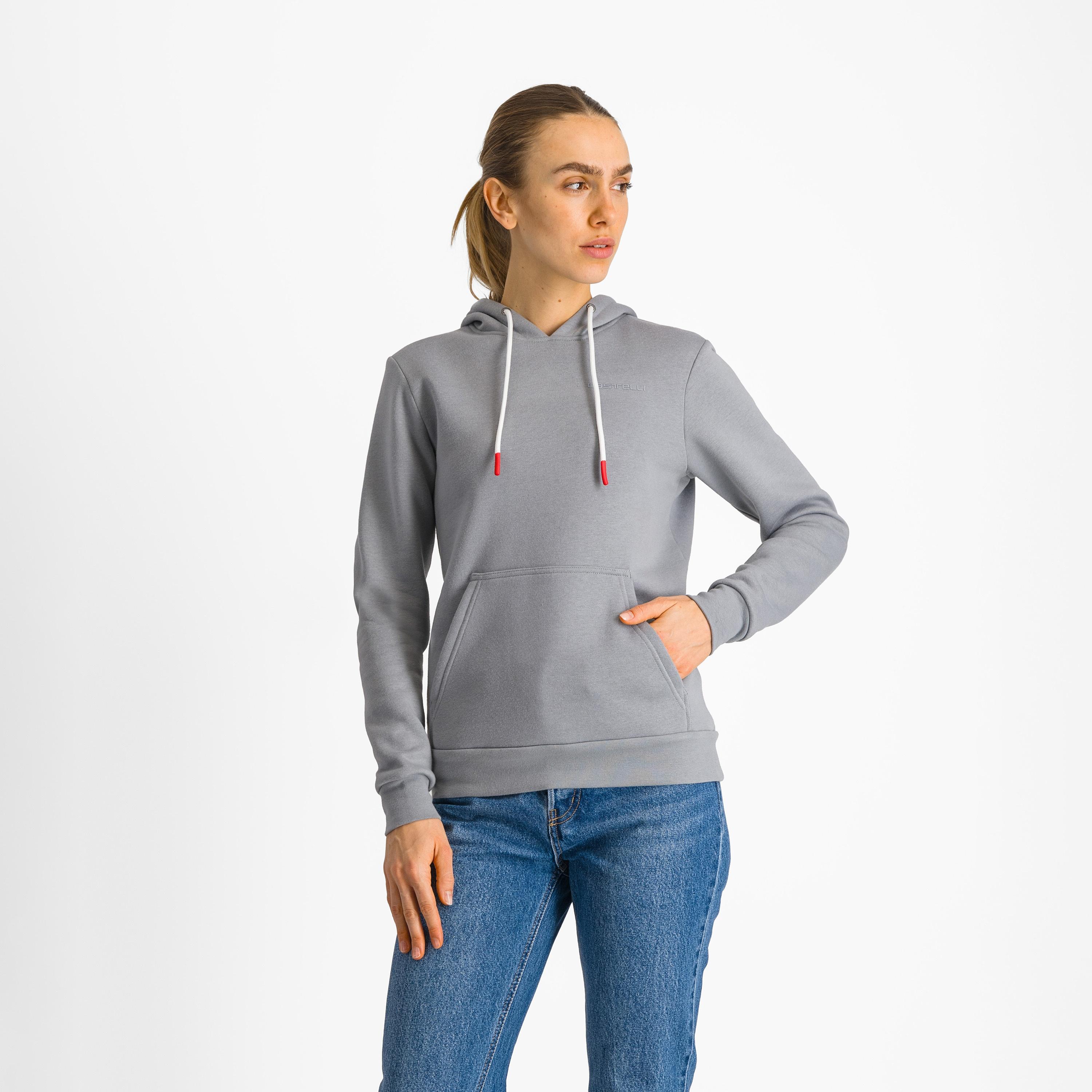 Classico w hoodie - cool gray 8c - castelli