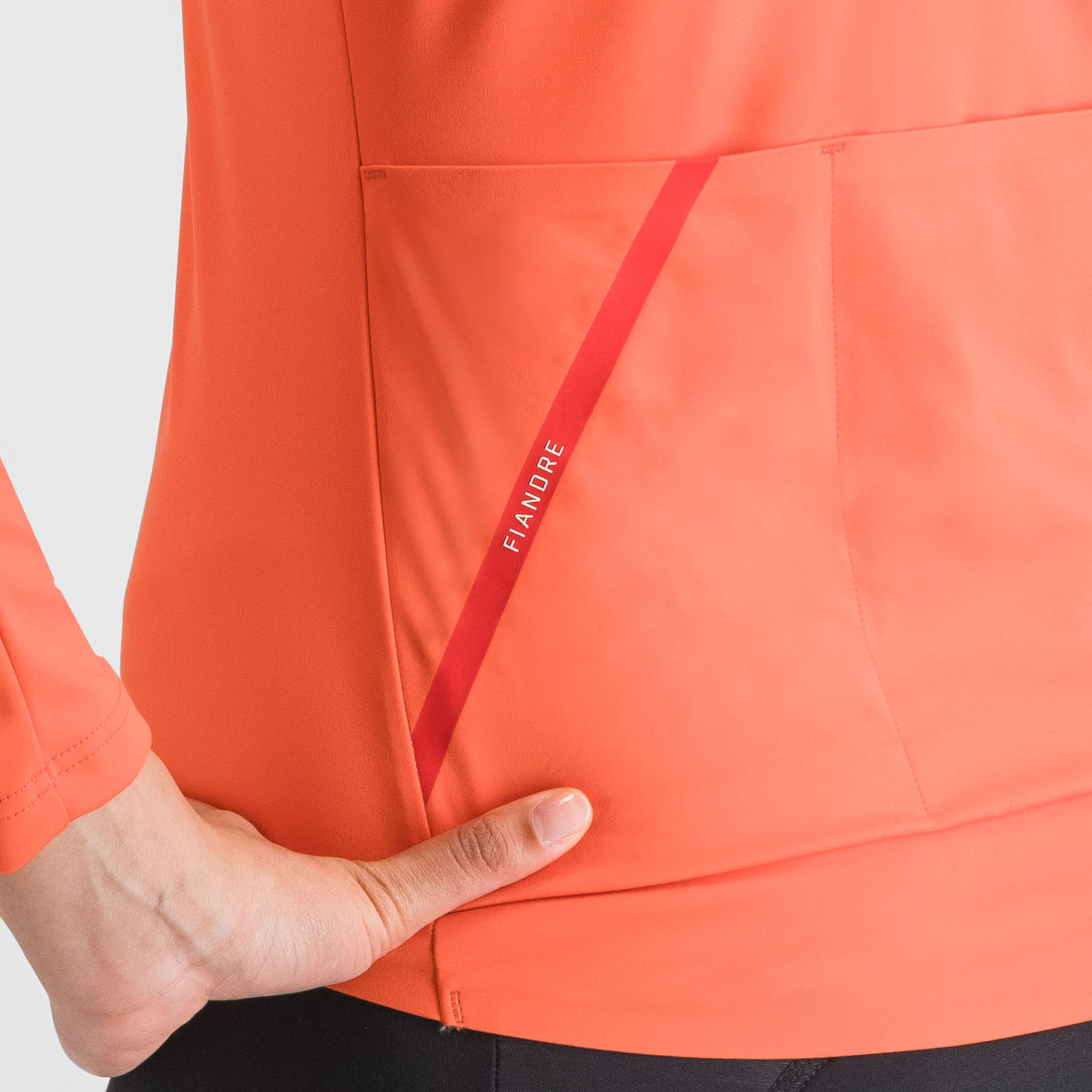 Fiandre pro 2 w jacket long sleeves - pompelmo - sportful