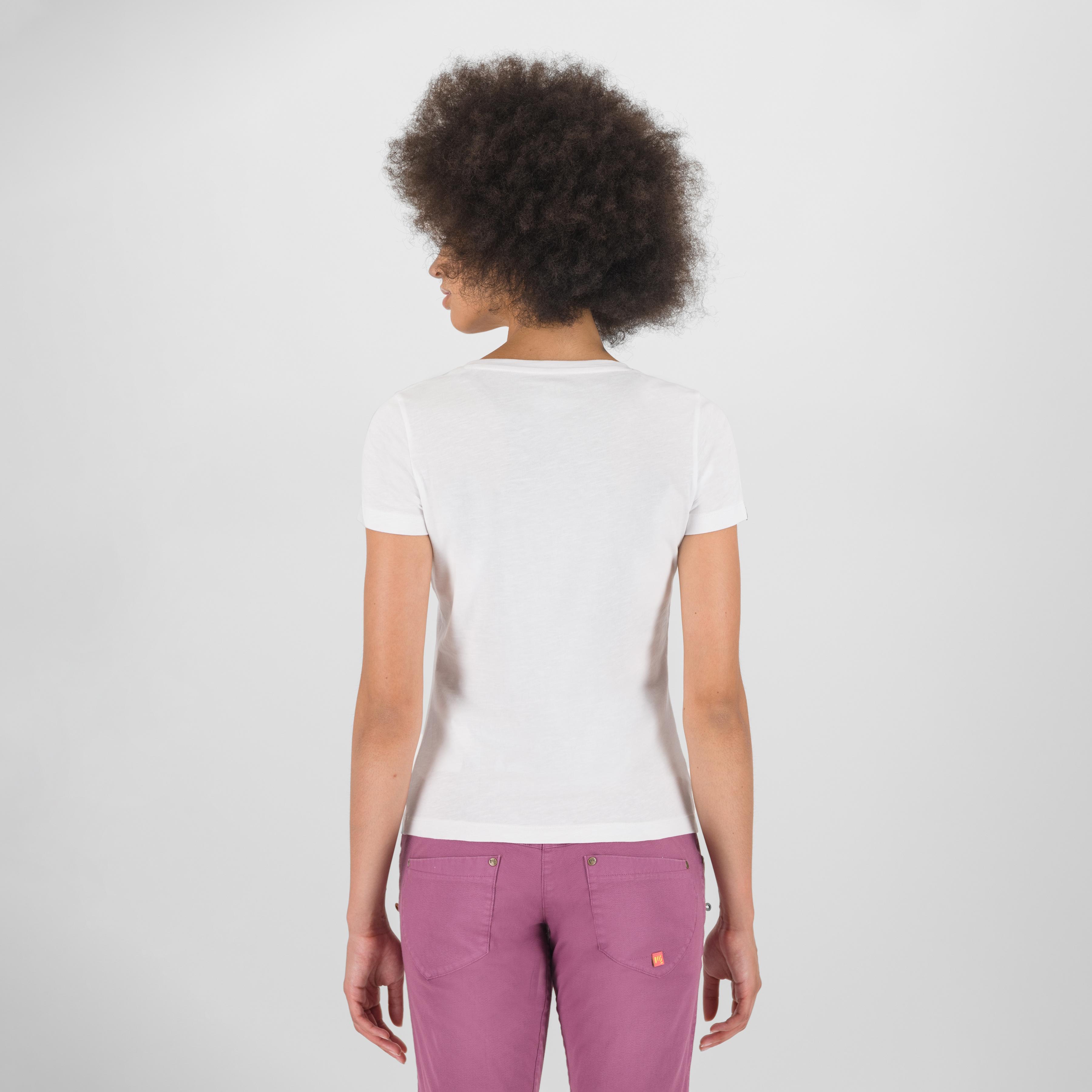 Valley w t-shirt - bright white/bloom - karpos