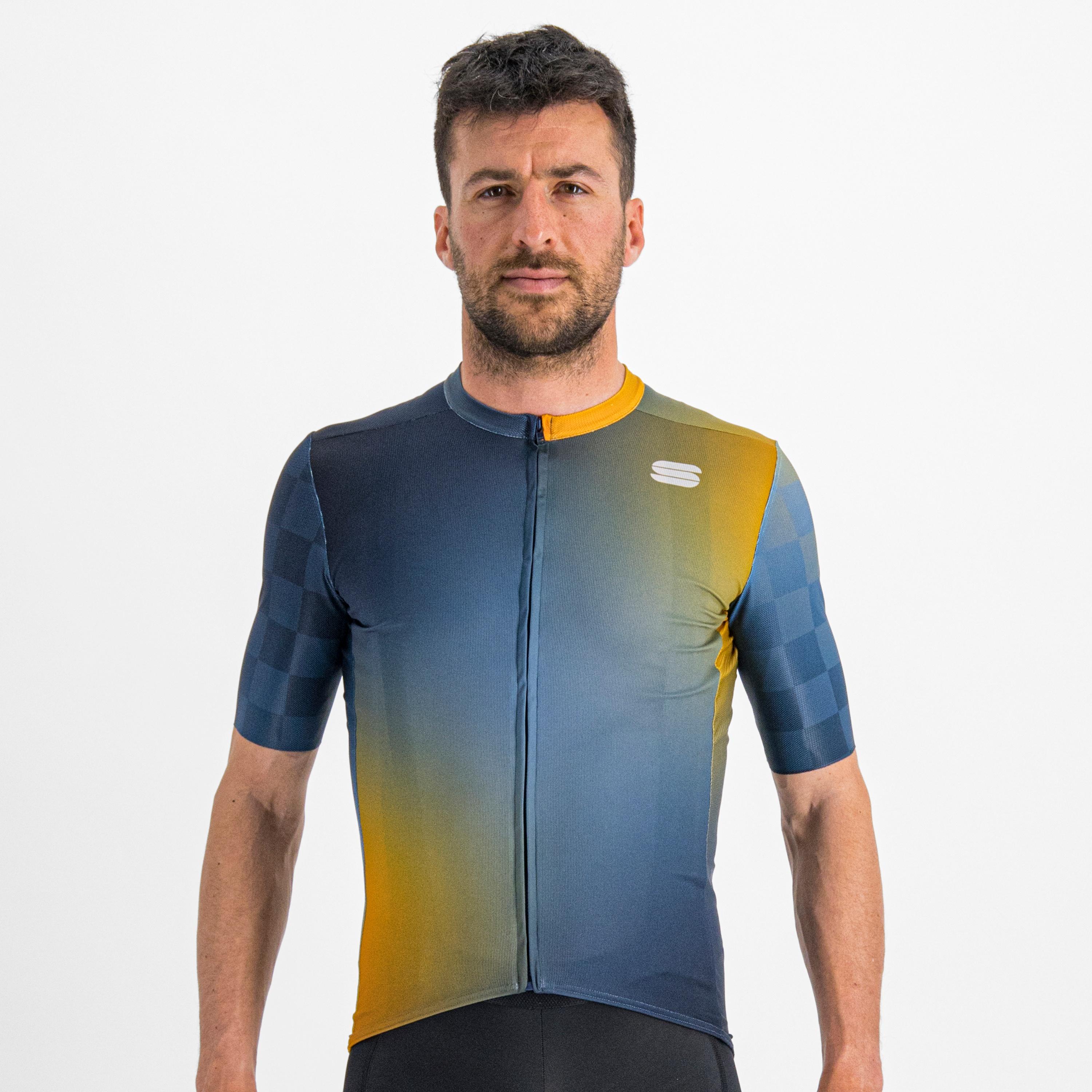 Rocket jersey - galaxy blue blue sea golden oa - sportful