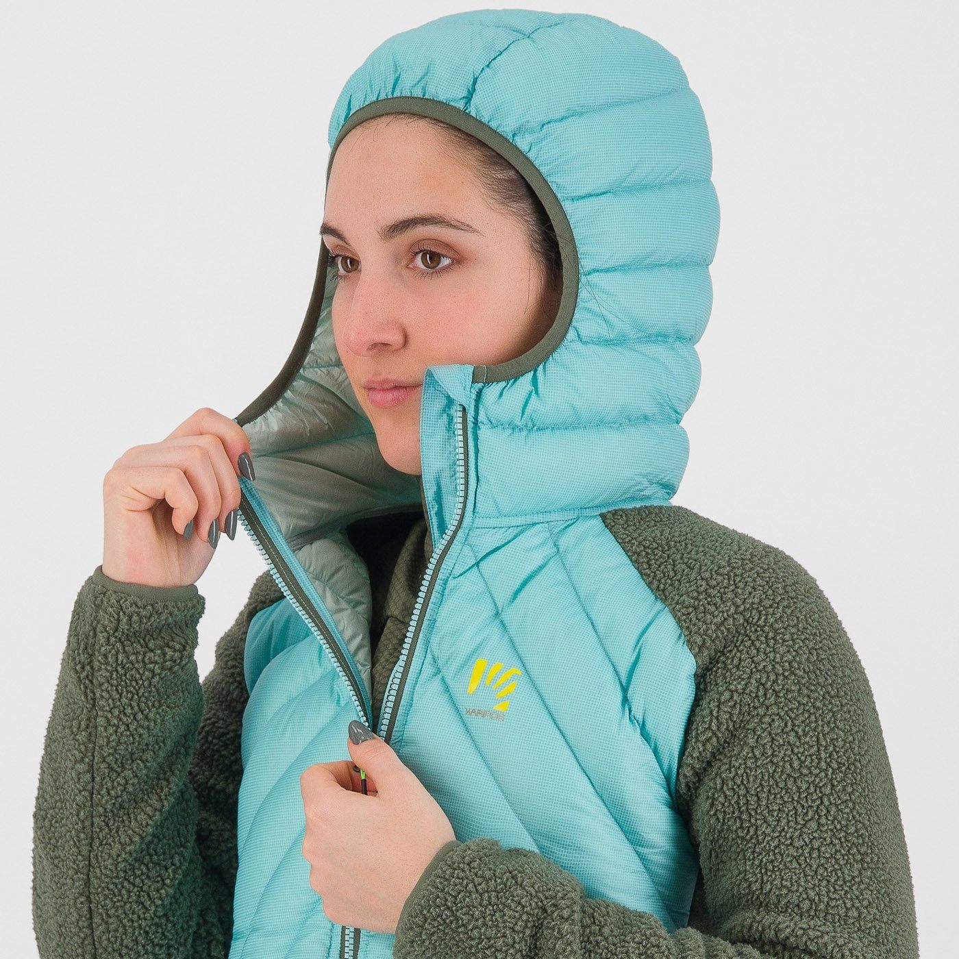 Marmarole  w tech jacket - thyme/aqua sky - karpos