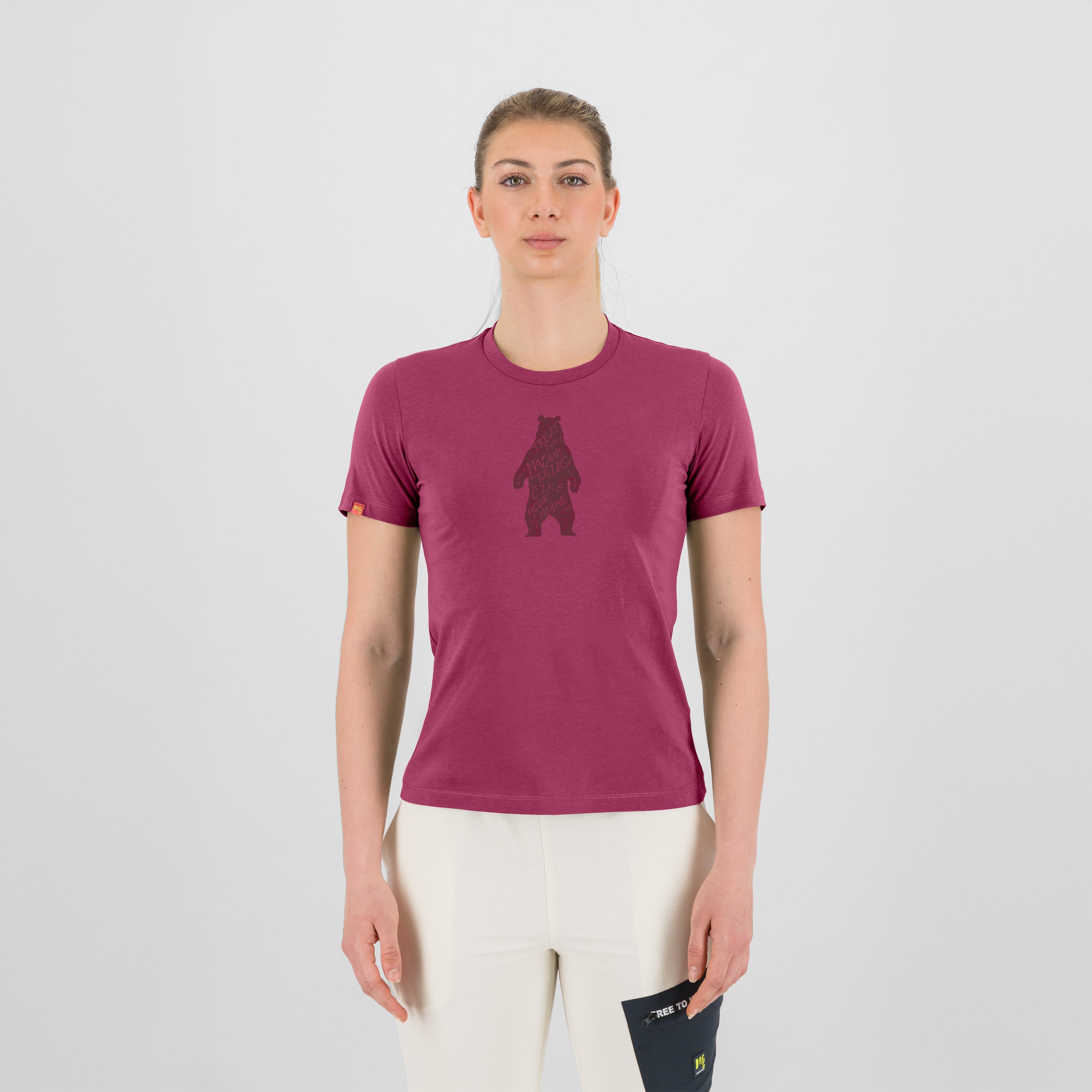 Wild animals w t-shirt - raspberry coulis/ print 2 - karpos