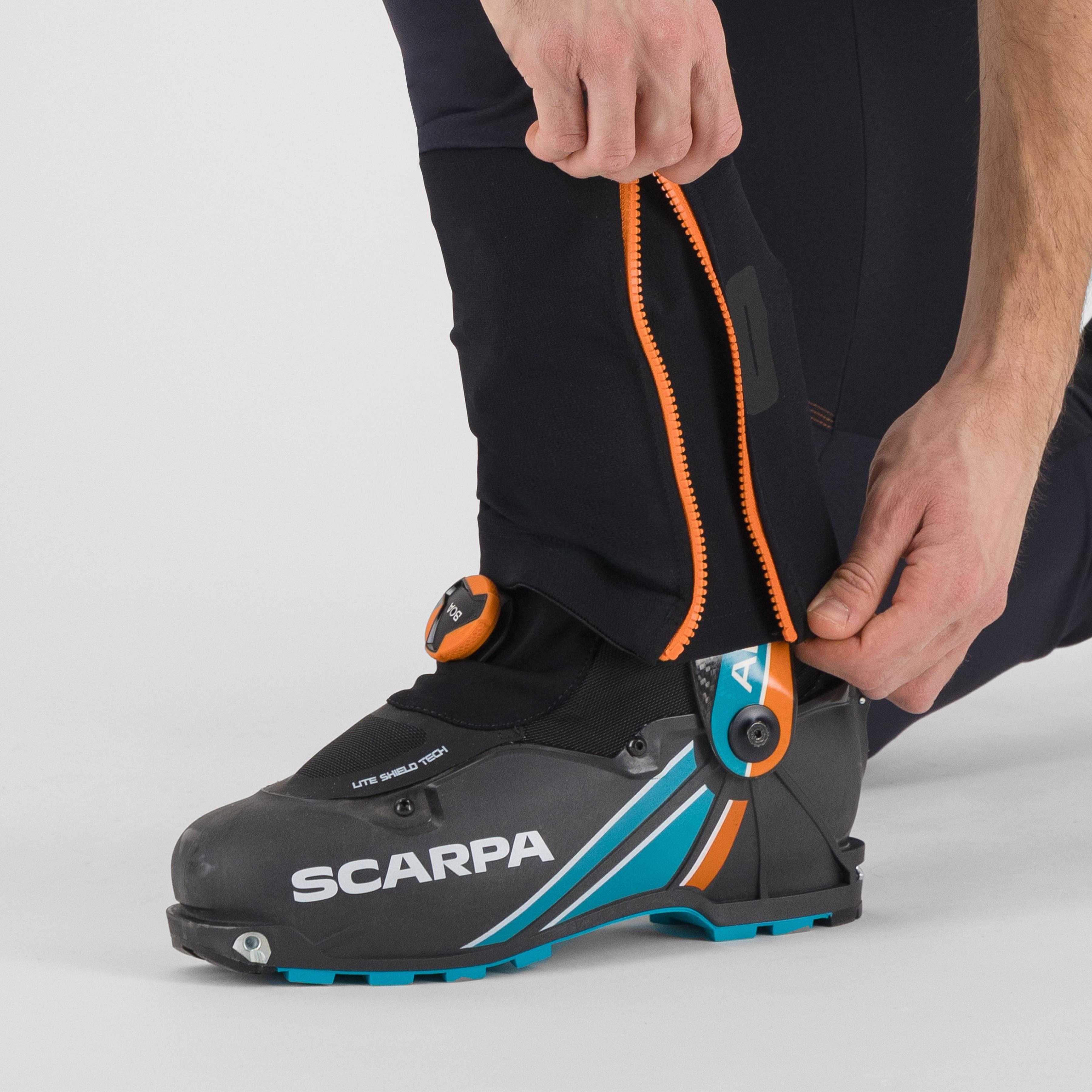 Alagna lite pants - black/vibr.orange - karpos