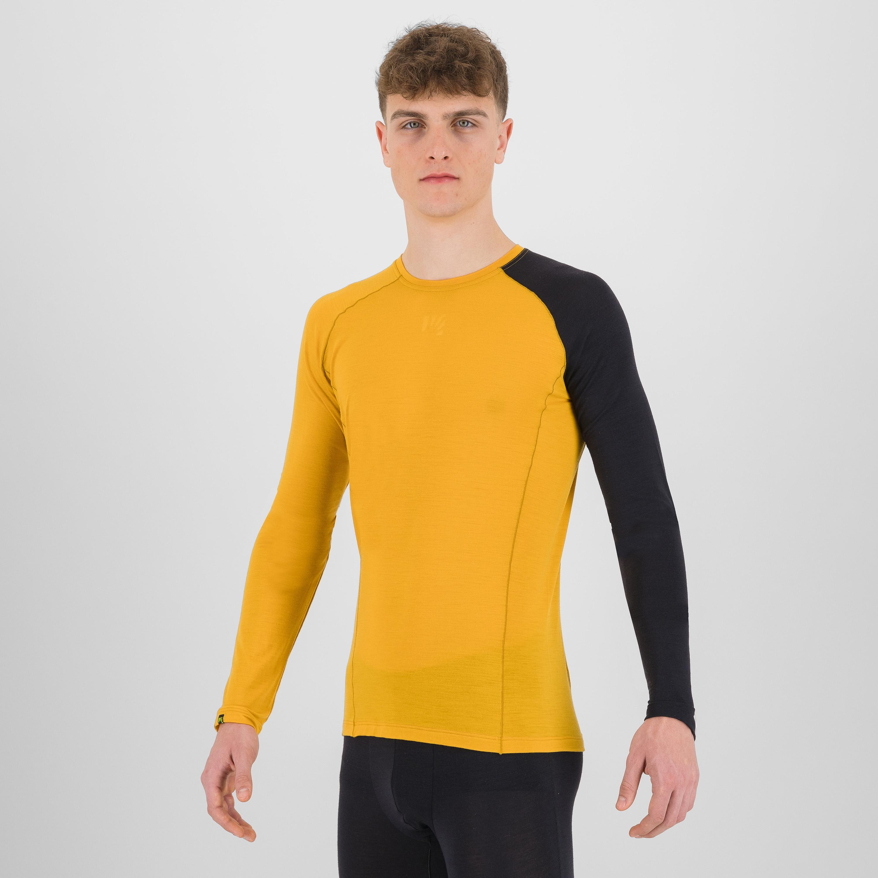 Dinamico merino 130 jersey ls - golden/black - karpos