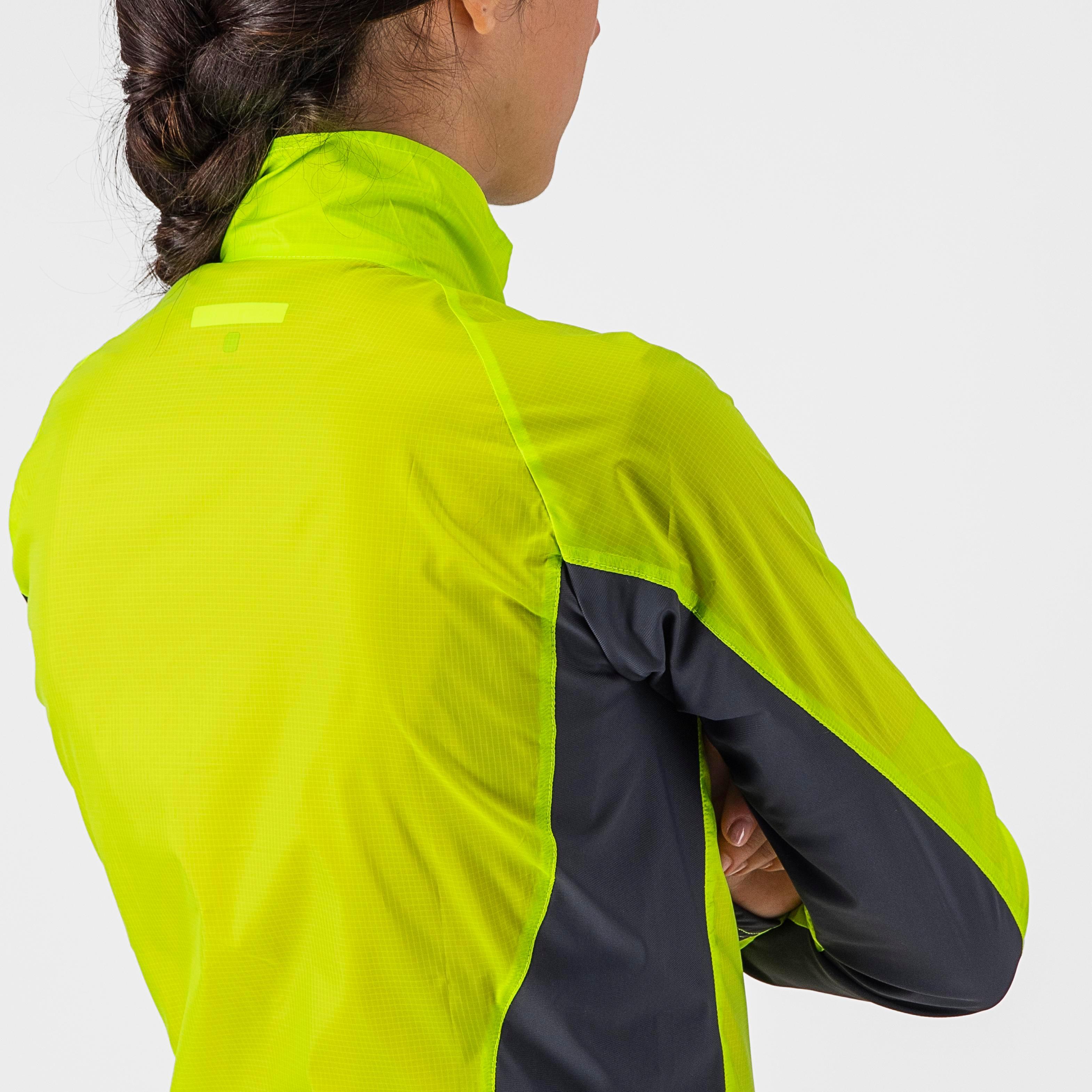Squadra stretch w jacket - electric lime/dark gray - castelli