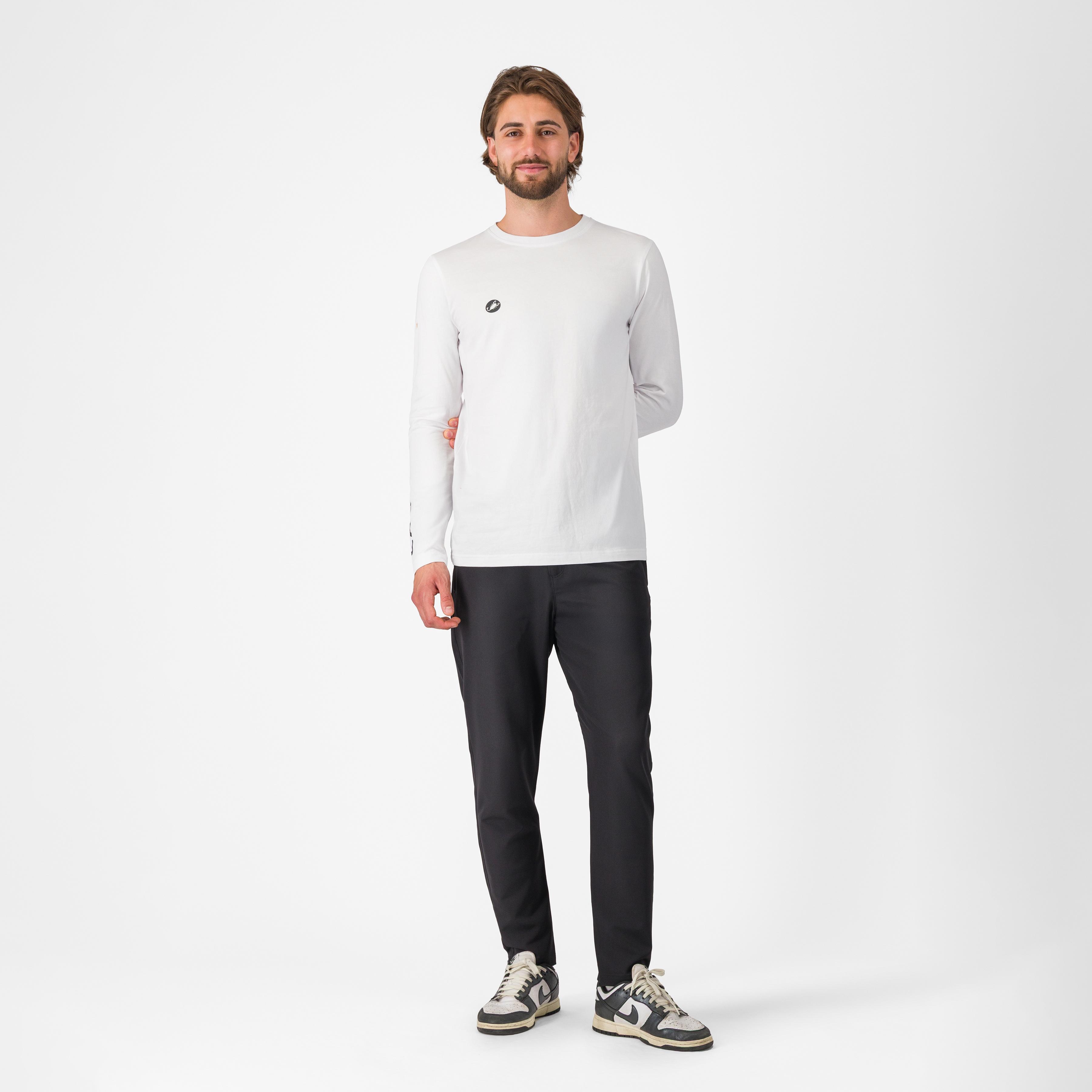 Sleeve logo ls tee - white - castelli