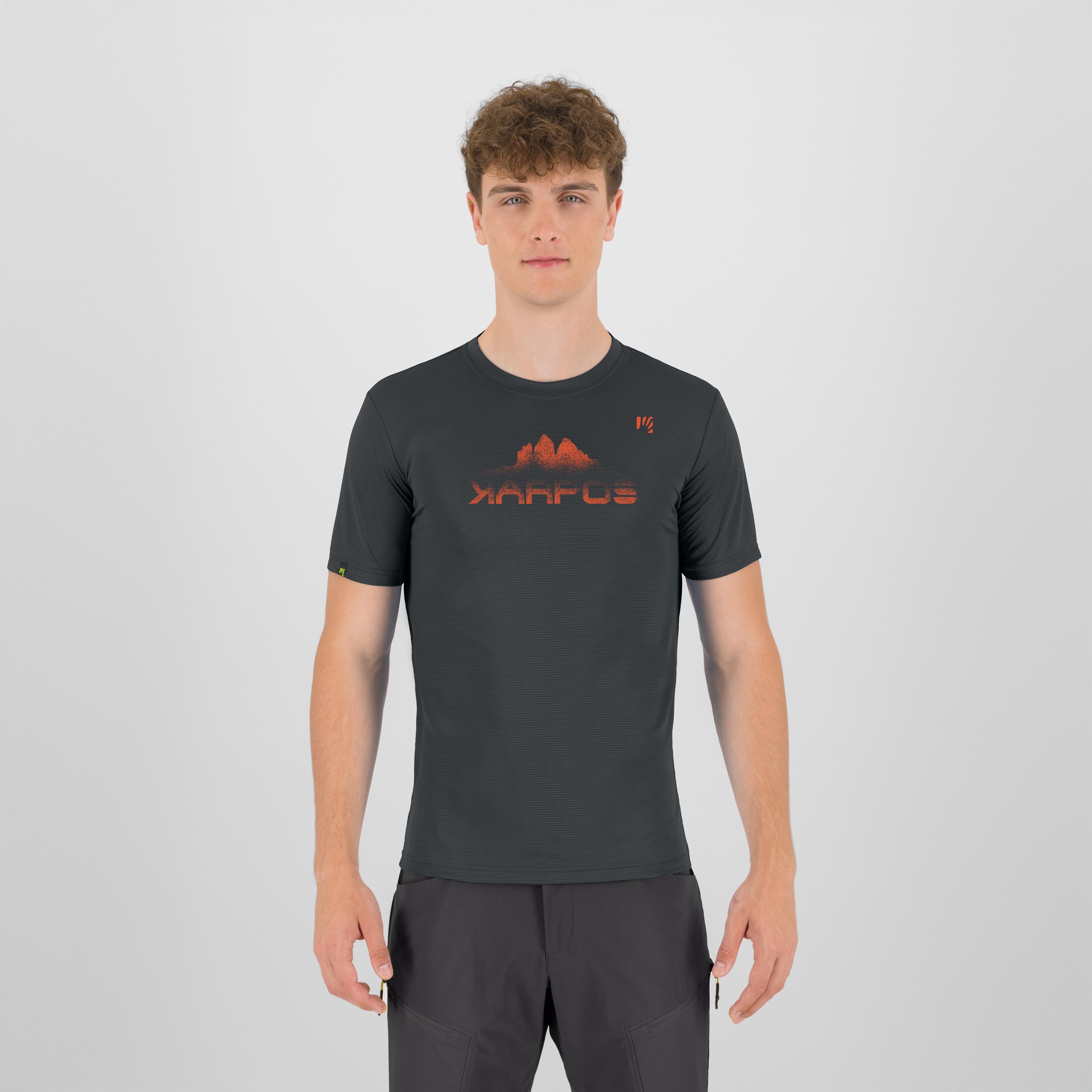 Loma evo print t-shirt - woodl.gray - karpos