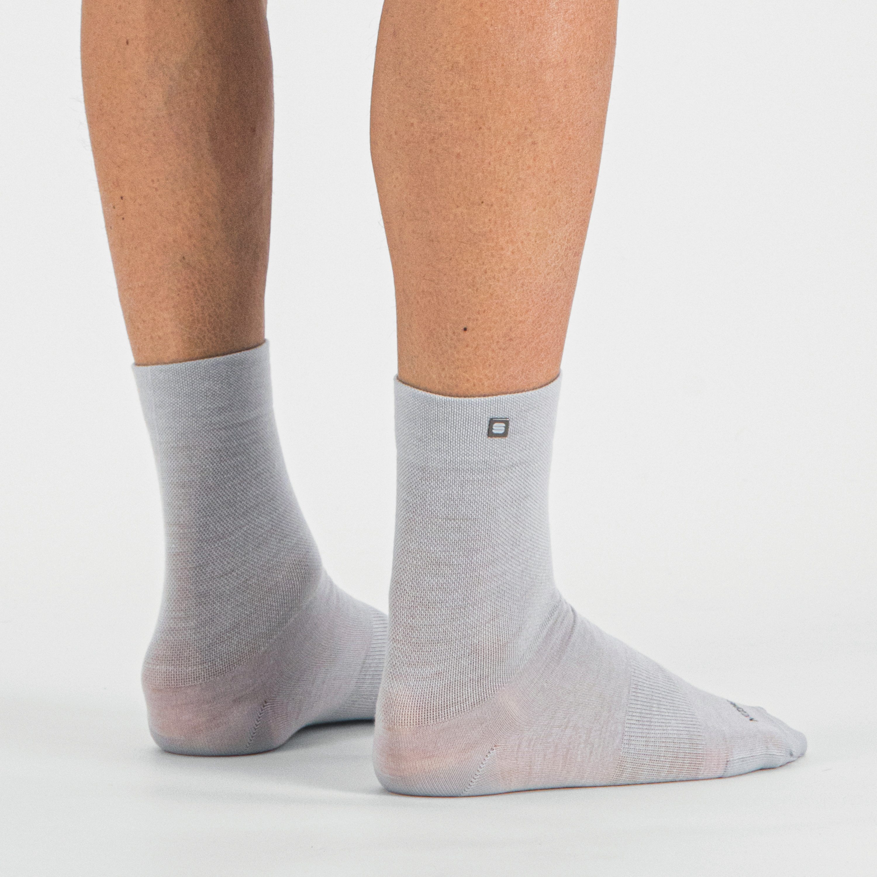 Matchy wool woman socks - ash gray - sportful