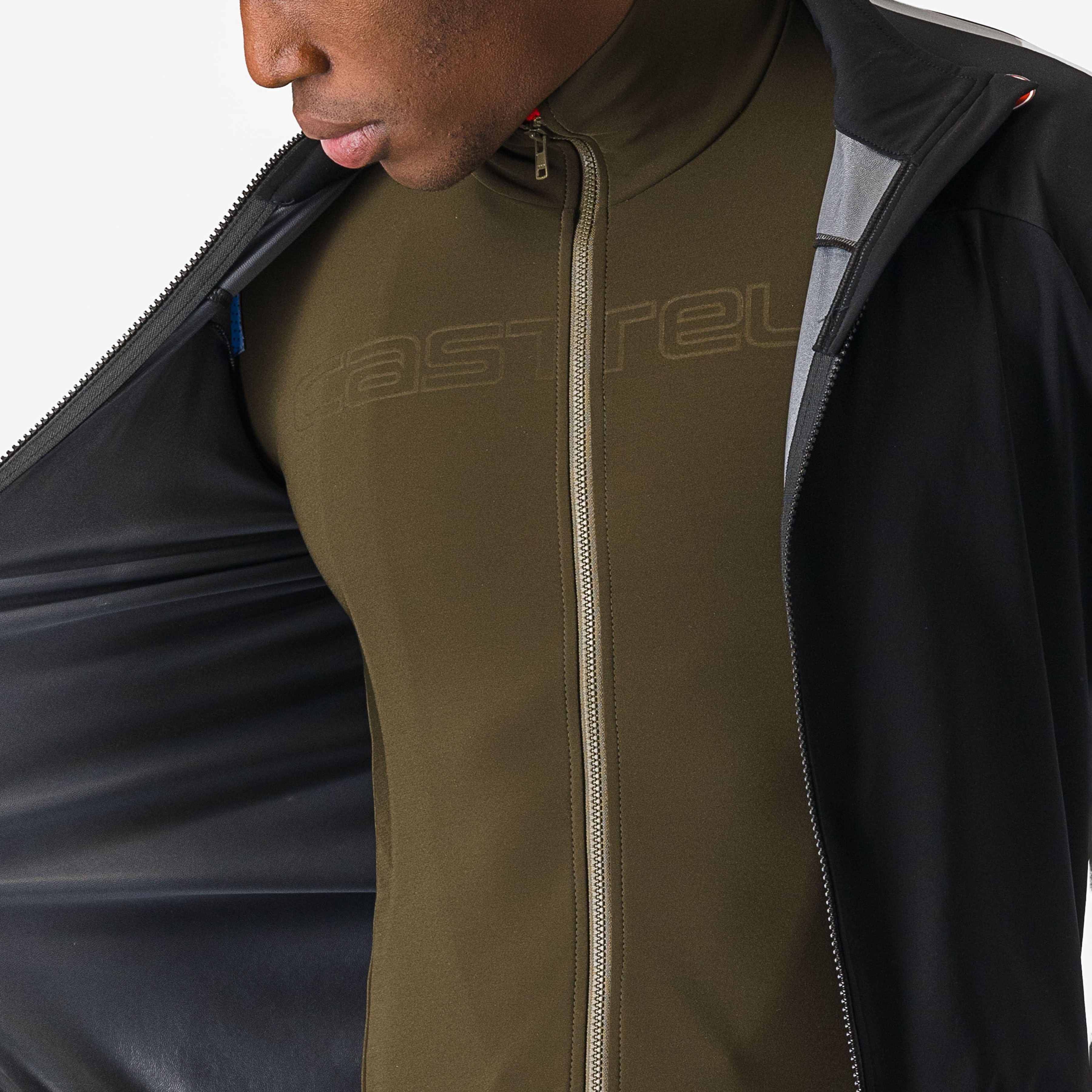 Ultra rain cape - black/silver reflex - castelli