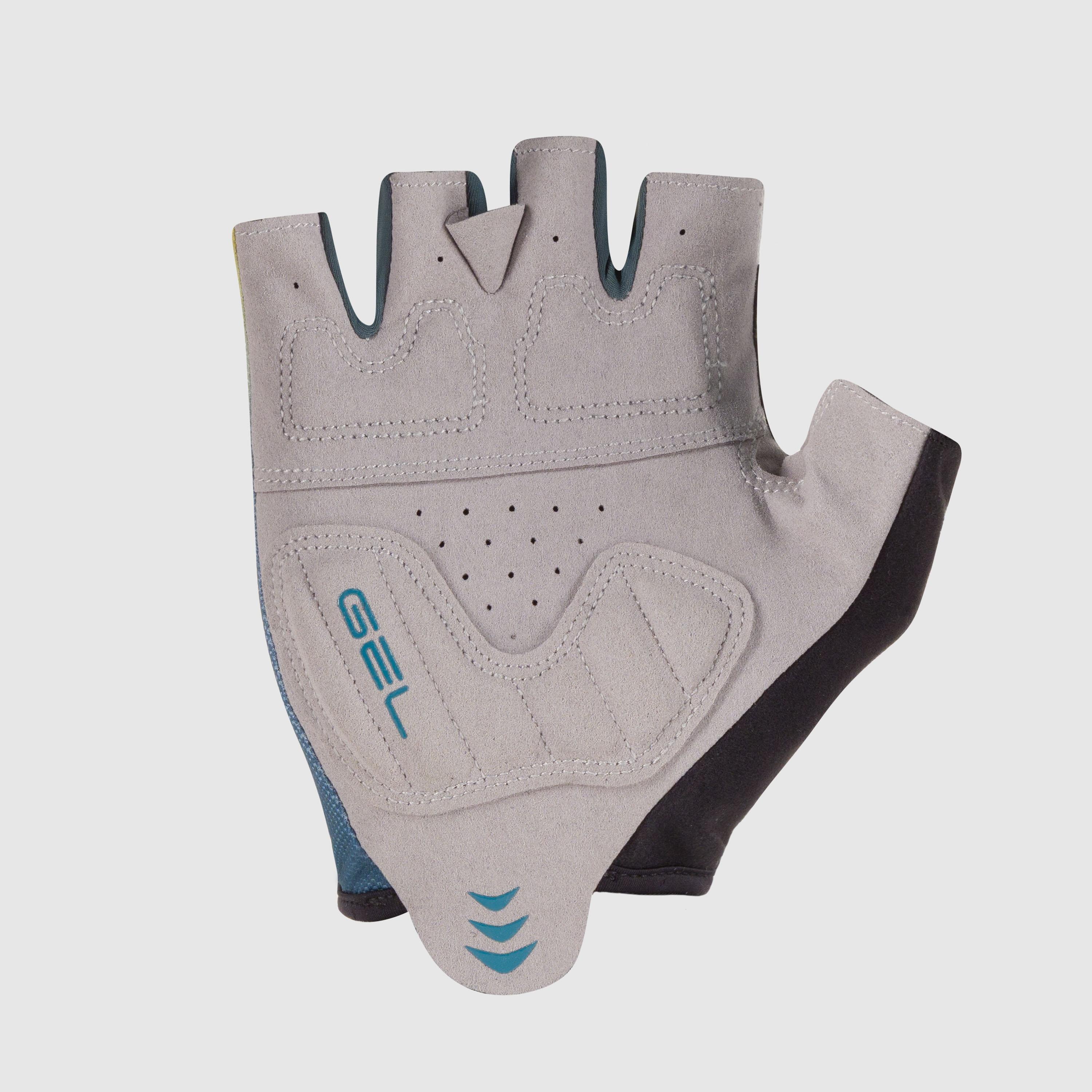 Federia 1/2 fingers glove - niagara/black/primrose - karpos
