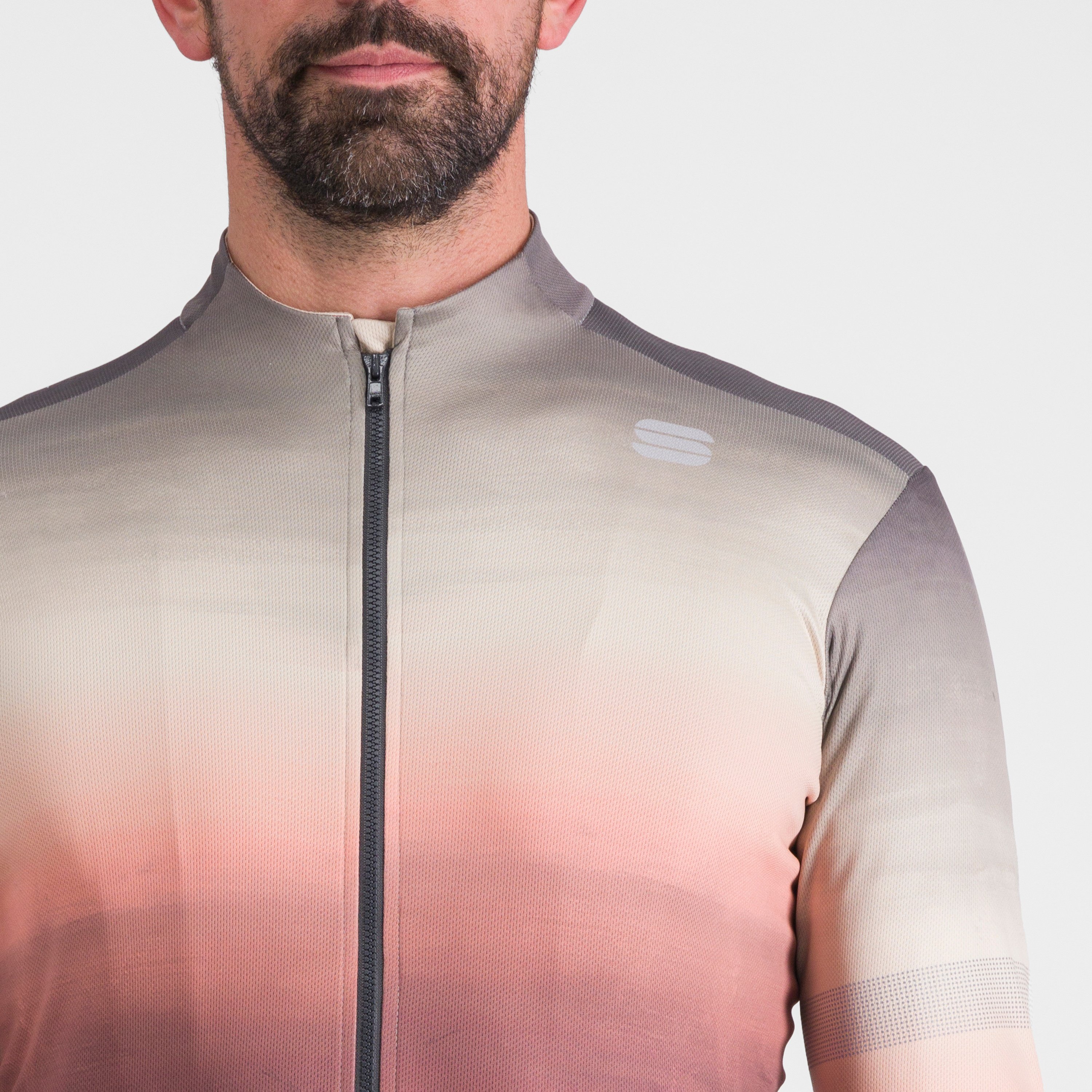 Flow  supergiara thermal jersey - dusty red olive green - sportful