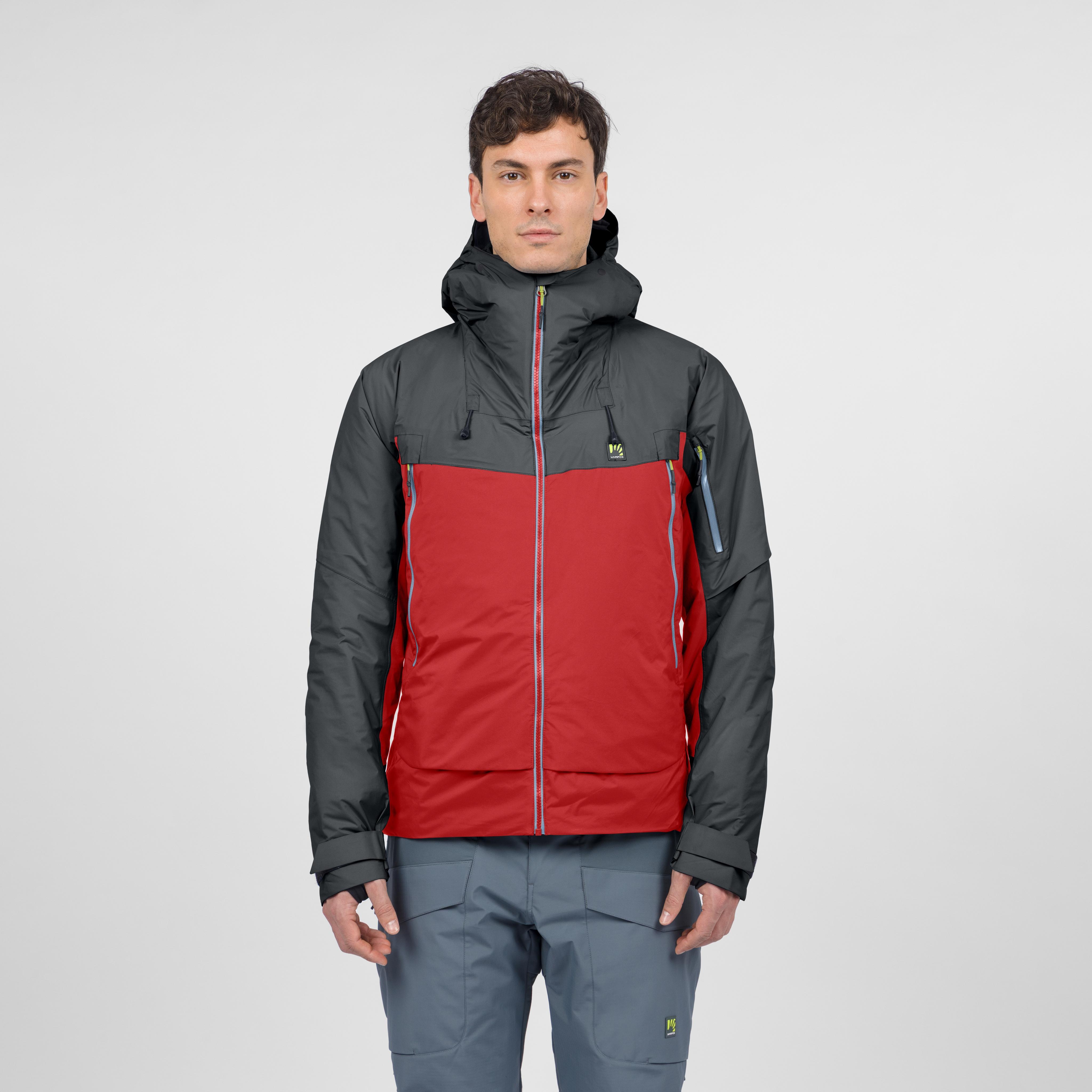 Vinson 2.0 jacket - fire/woodl.gray - karpos