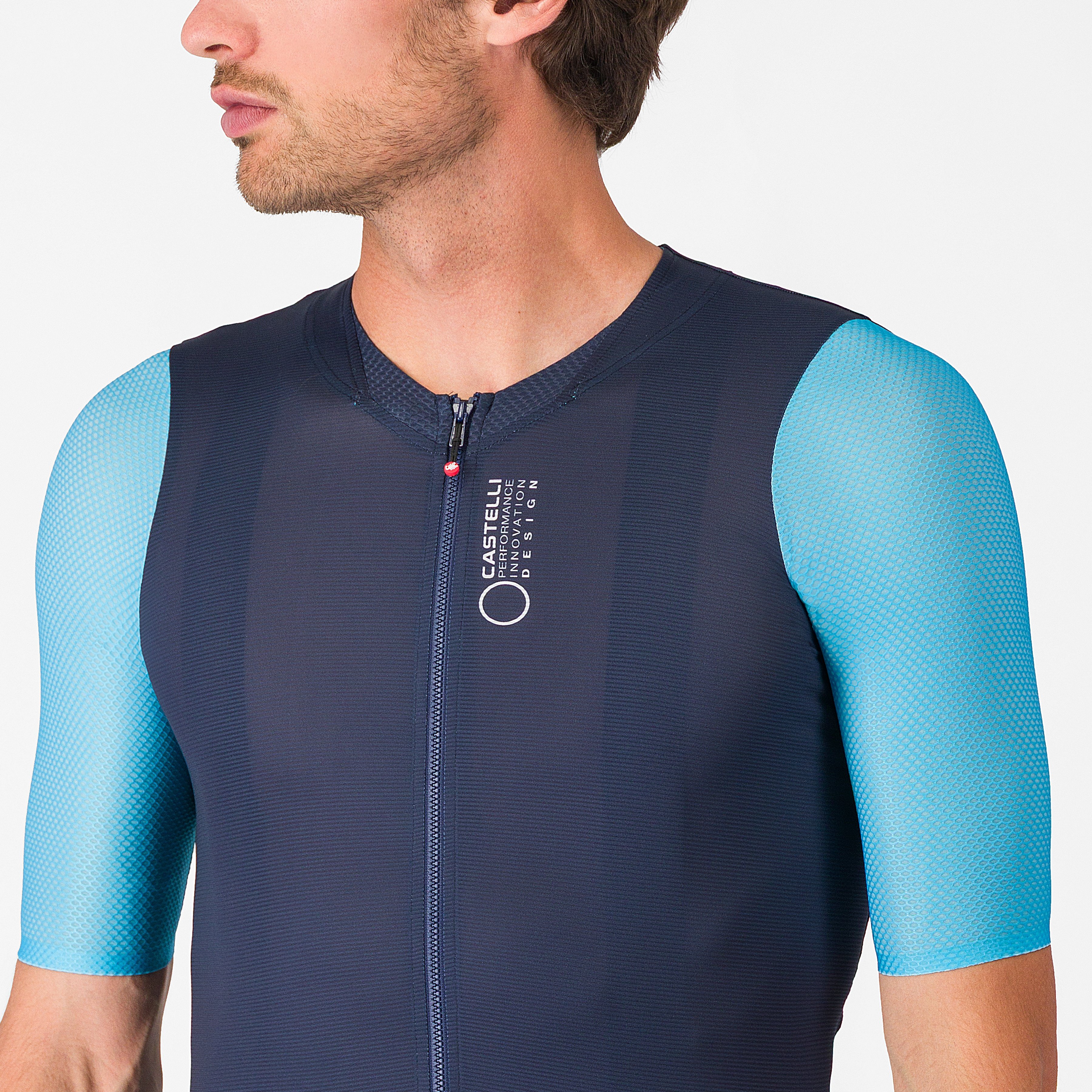 Corretto jersey - belgian blue/neon cobalt-white - castelli