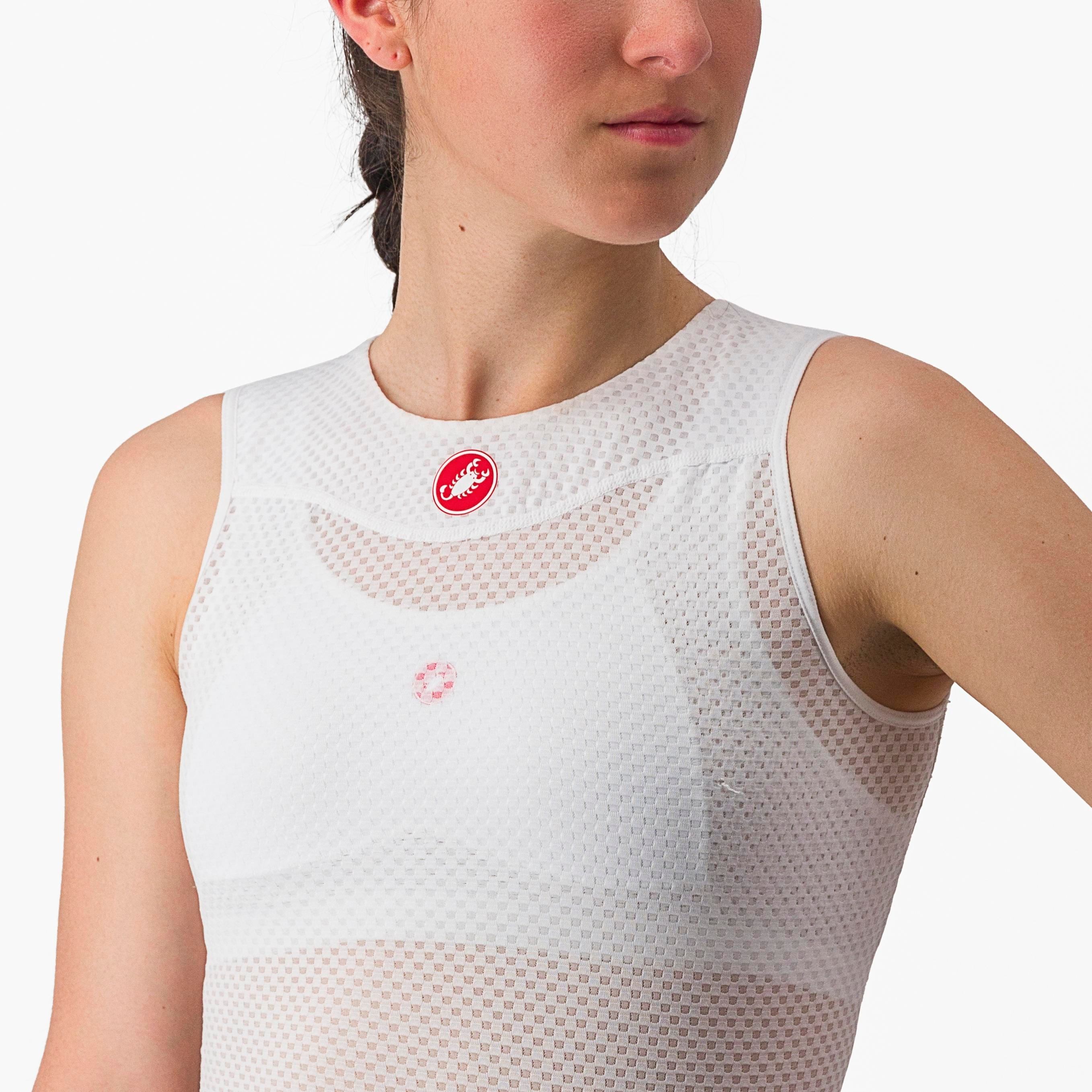 Pro issue 2 w sleeveless - white - castelli