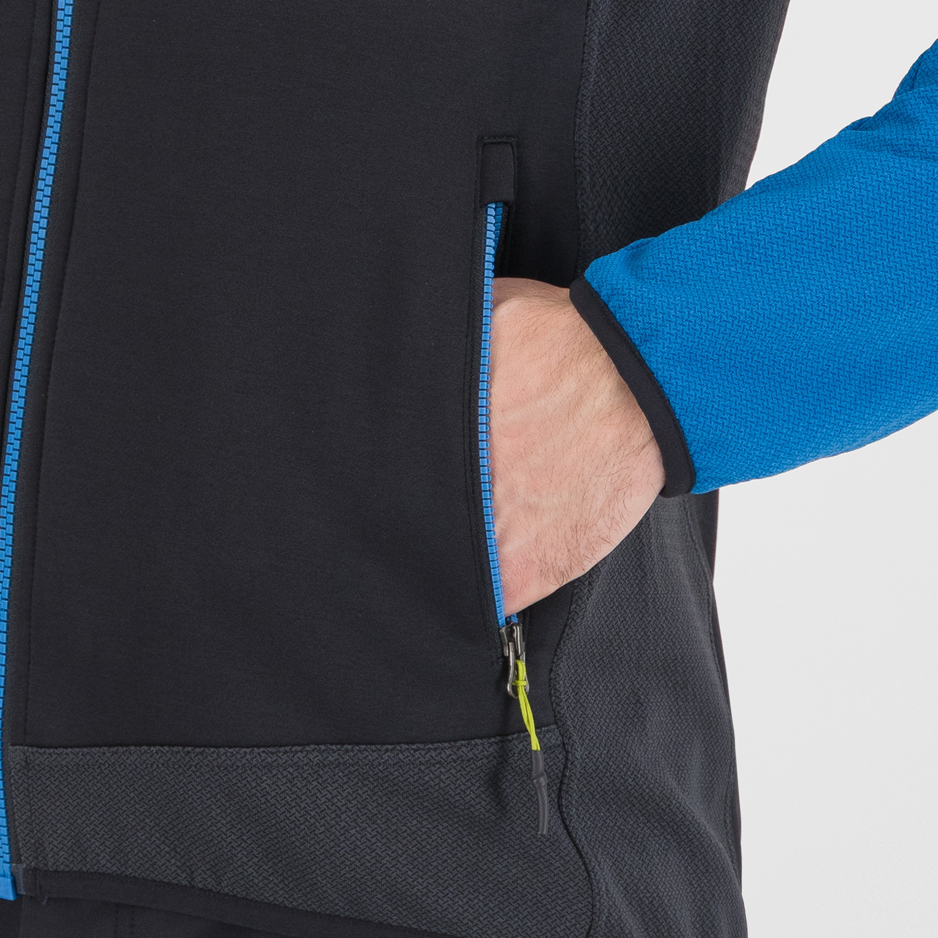 Odle  fleece - black/deep water - karpos