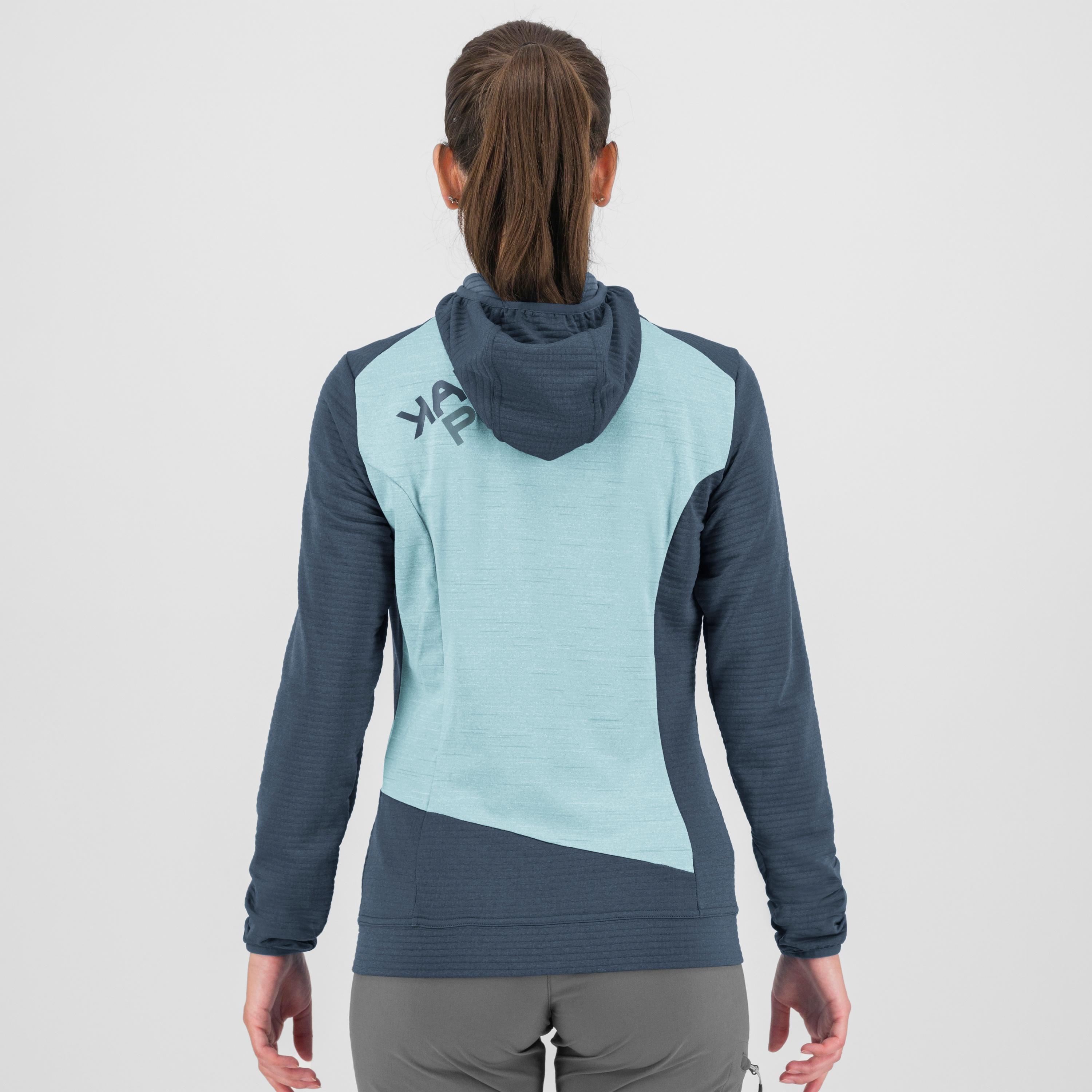 Nuvolau w fleece - vintage indigo/aqaumarine - karpos