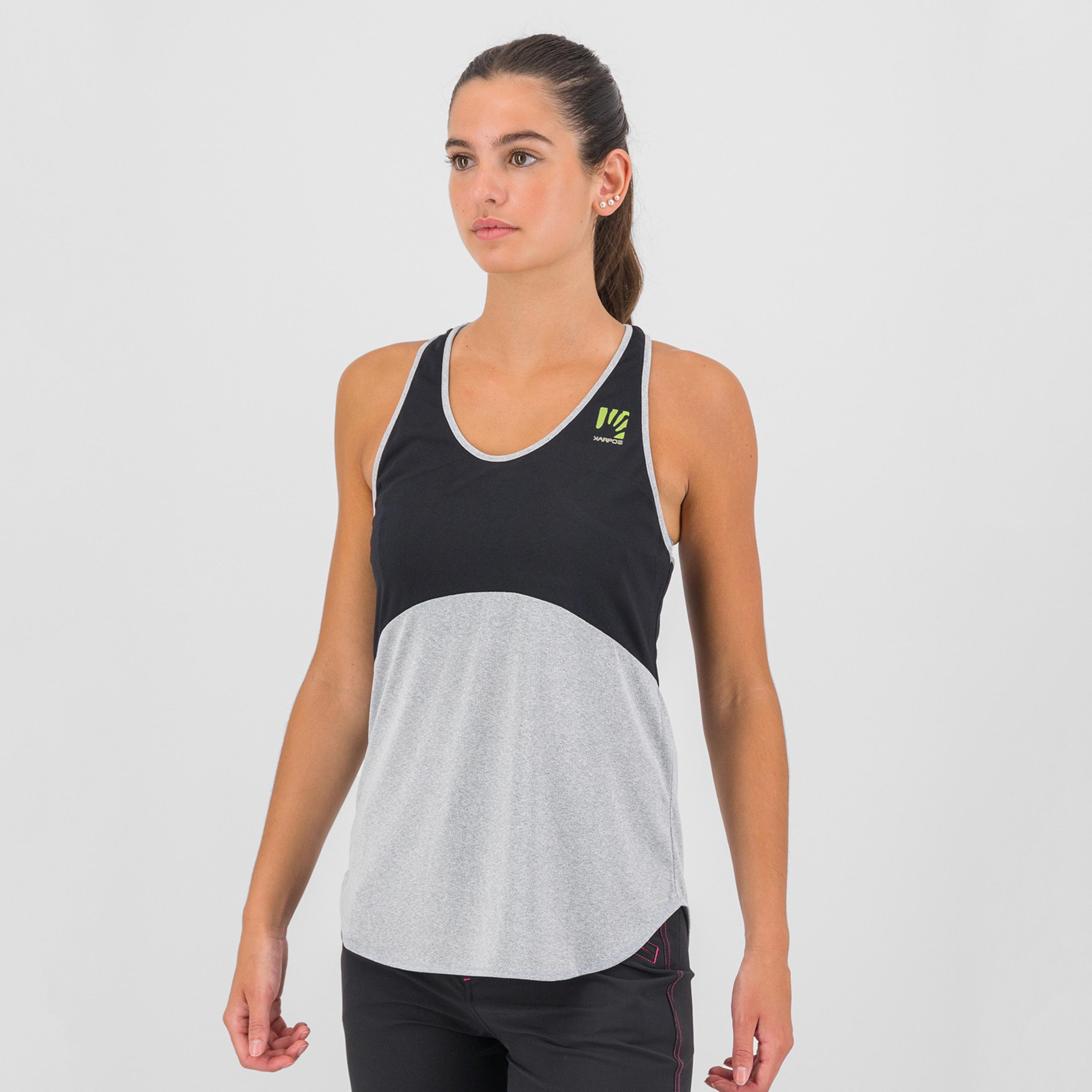 Alta via polartec w tank - black/white - karpos