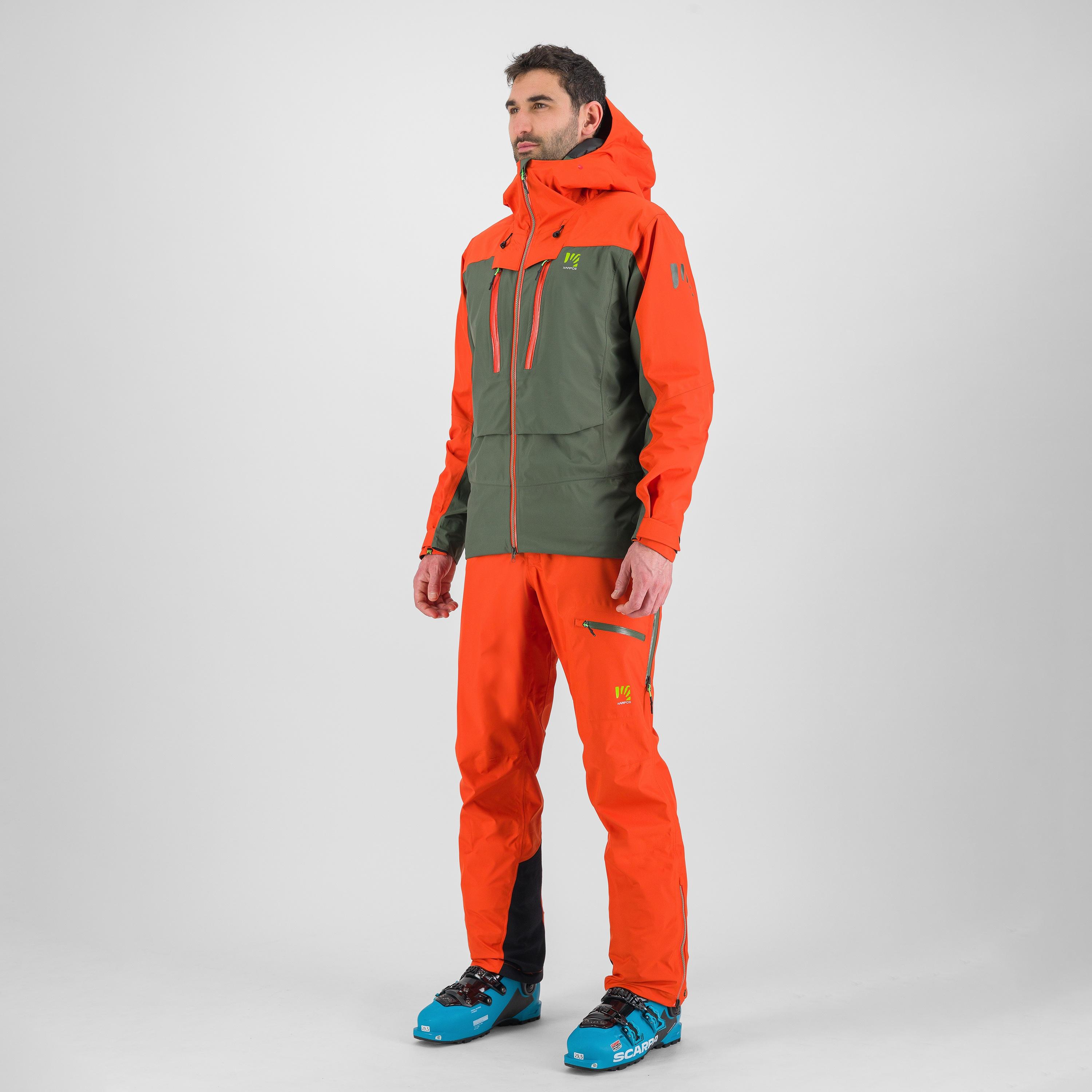 Midi shell jacket - thyme/spicy orange - karpos