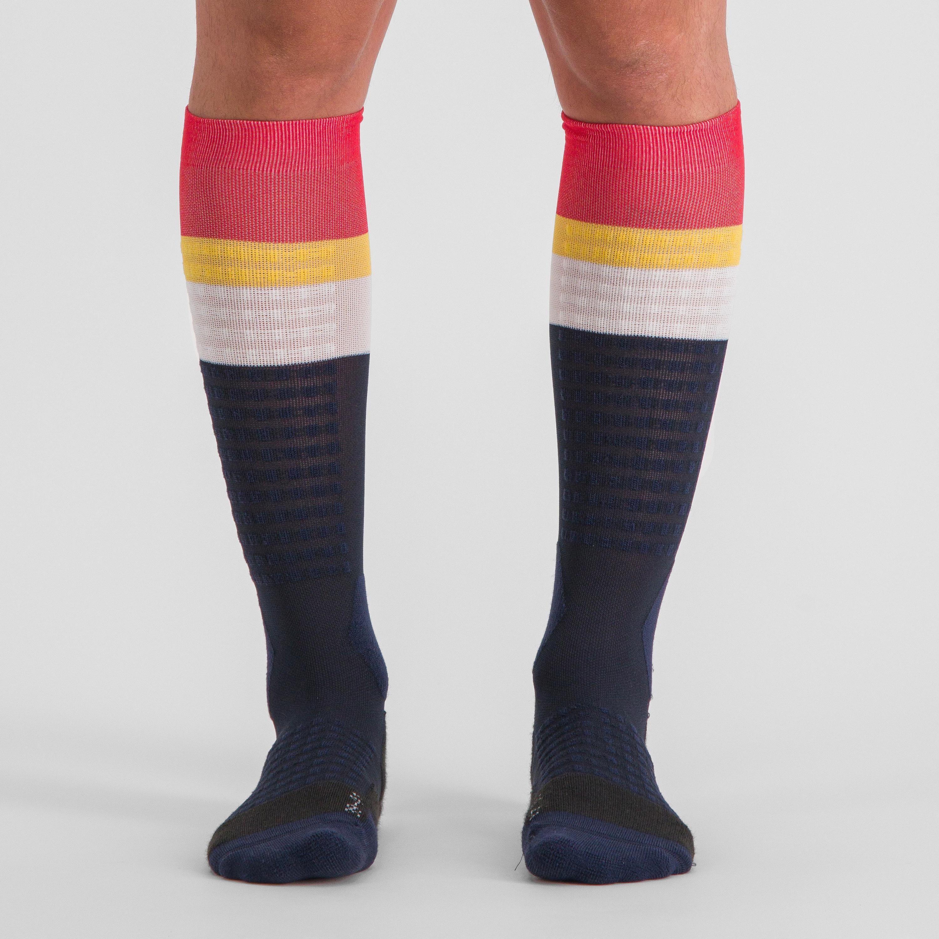 Anima apex long socks - galaxy blue/red - sportful