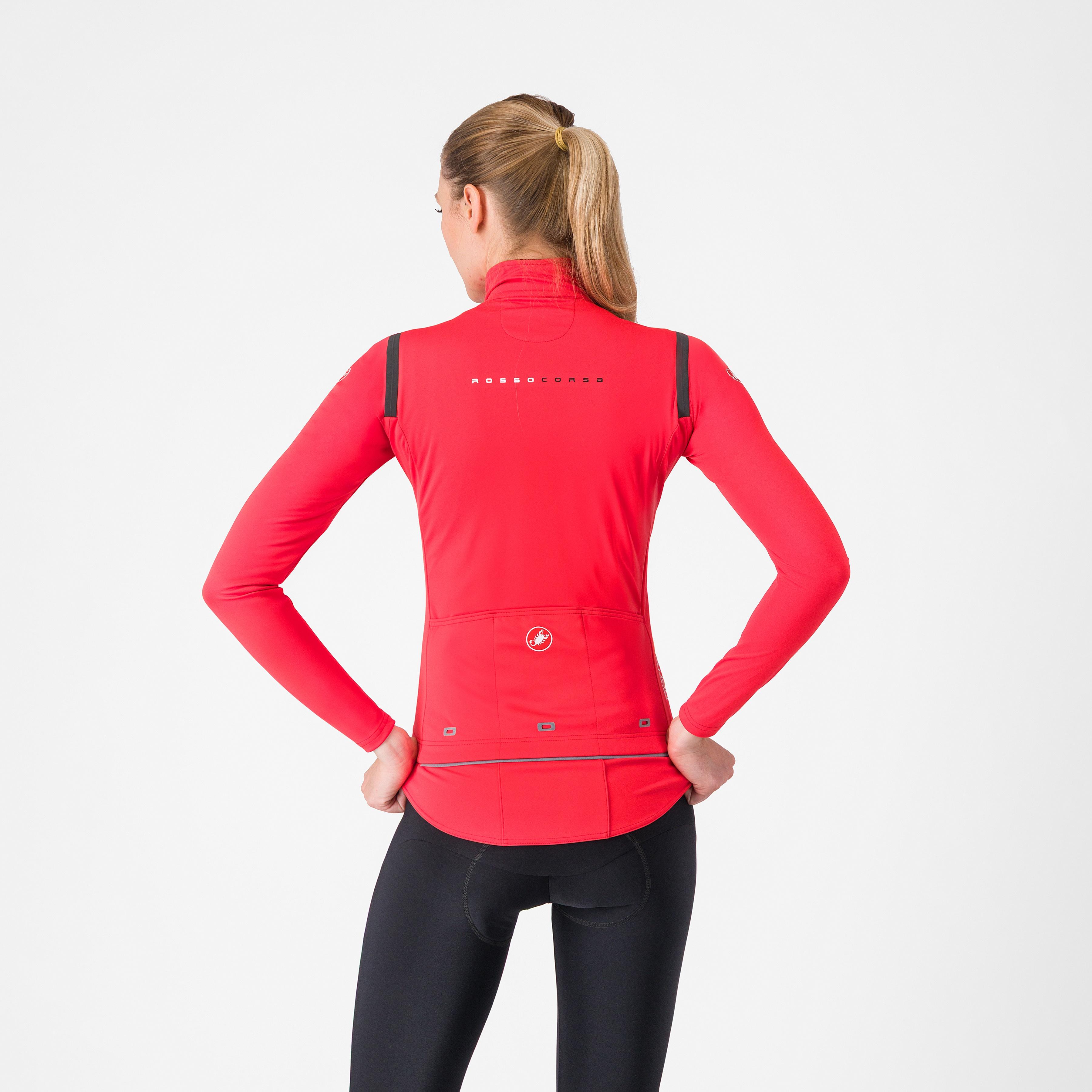 Perfetto ros 3 w jacket - hibiscus/black reflex - castelli
