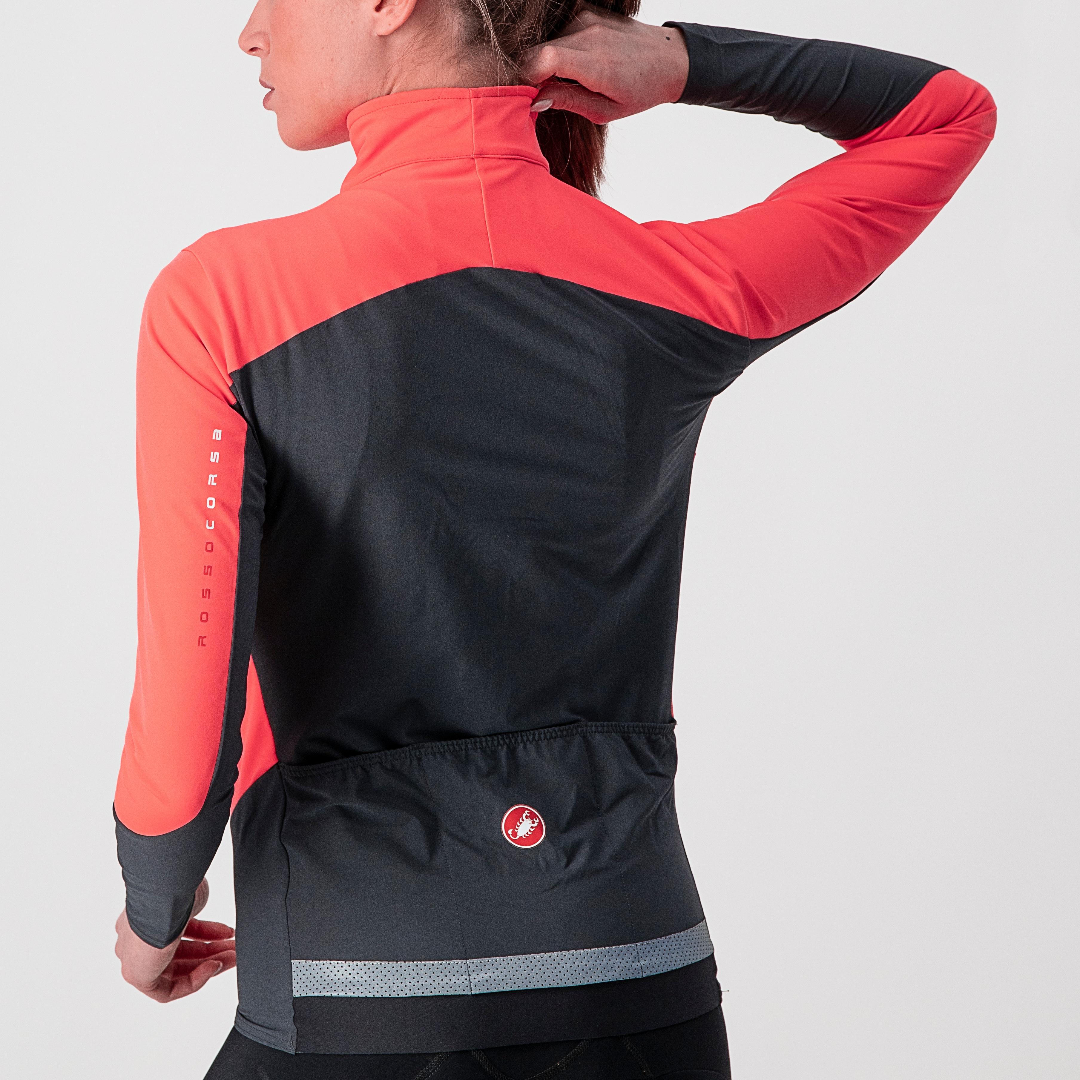 Beta ros w jacket - brilliant pink/dark gray - castelli