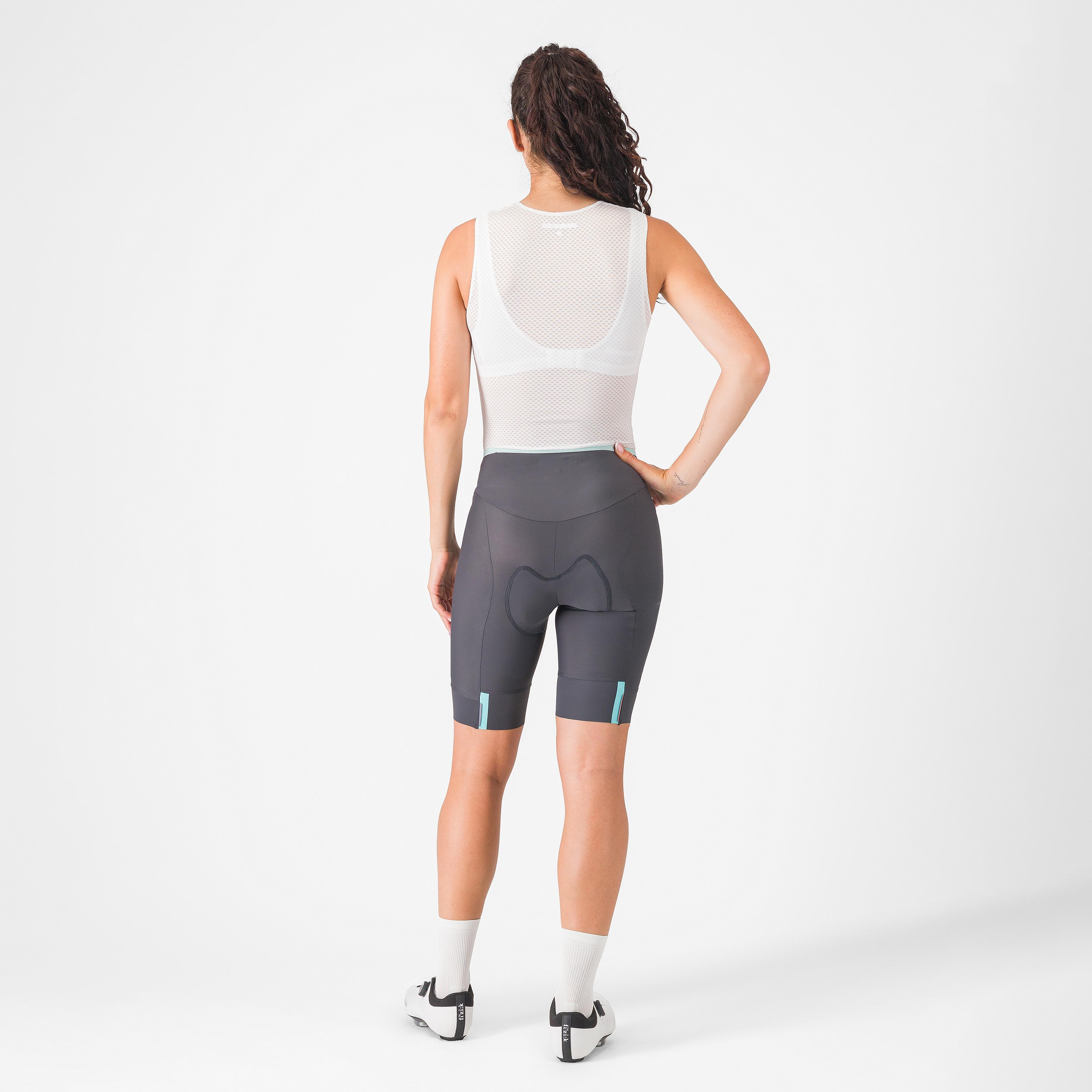 Prima 2 short - dark gray/pool blue - castelli
