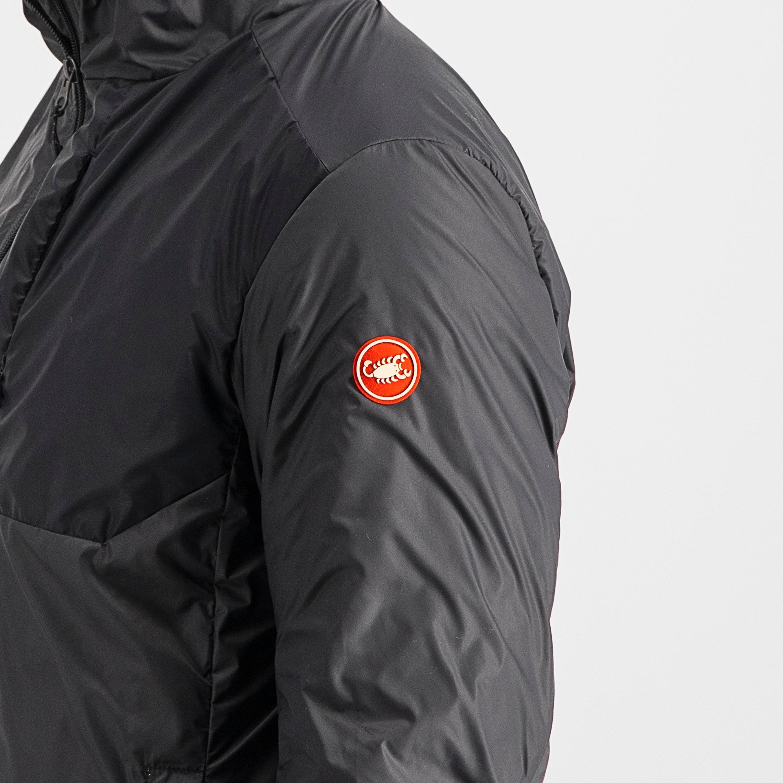 Riscalda puffy jacket - dark gray/ electric lime - castelli