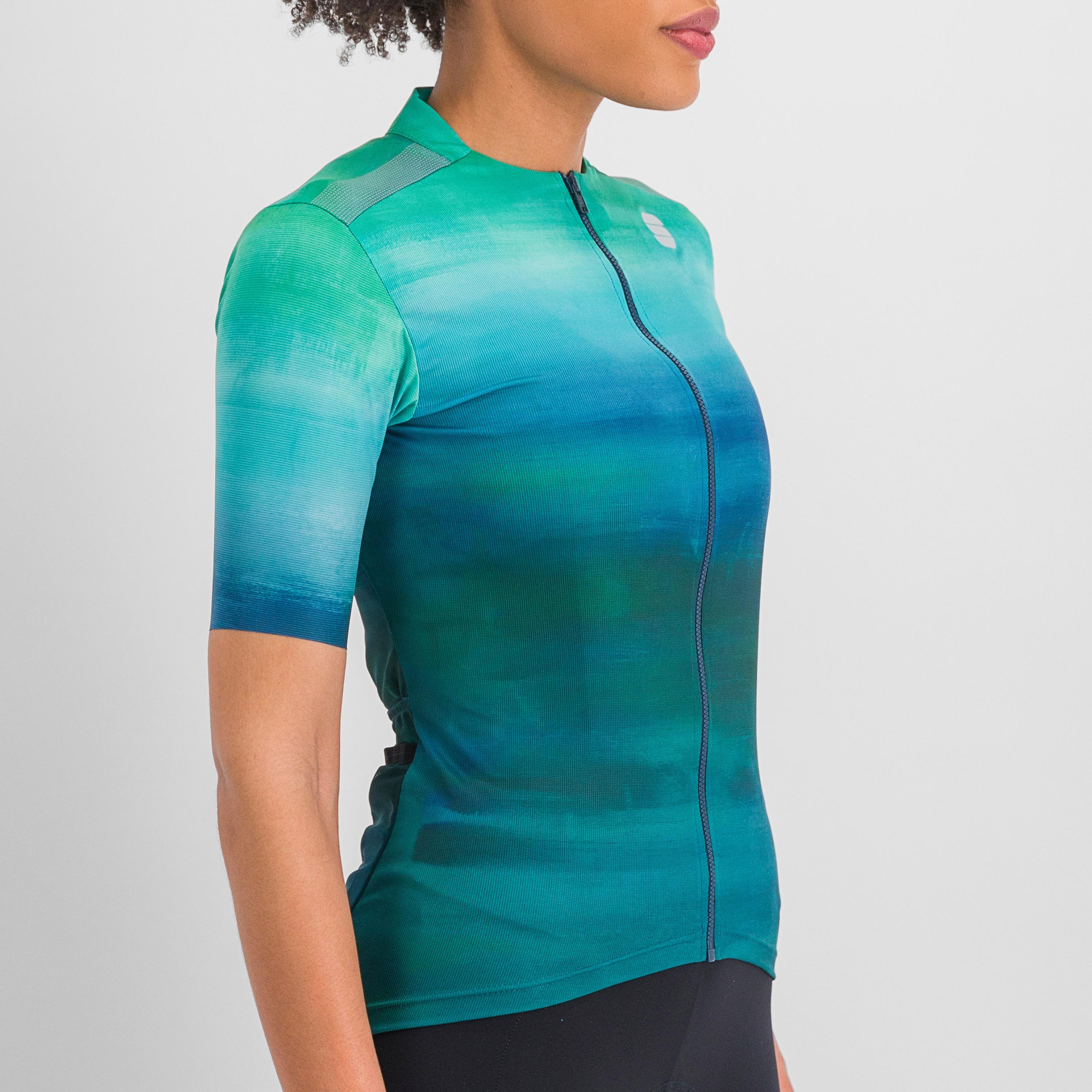 Flow supergiara w jersey - shade spruce juniper blue - sportful