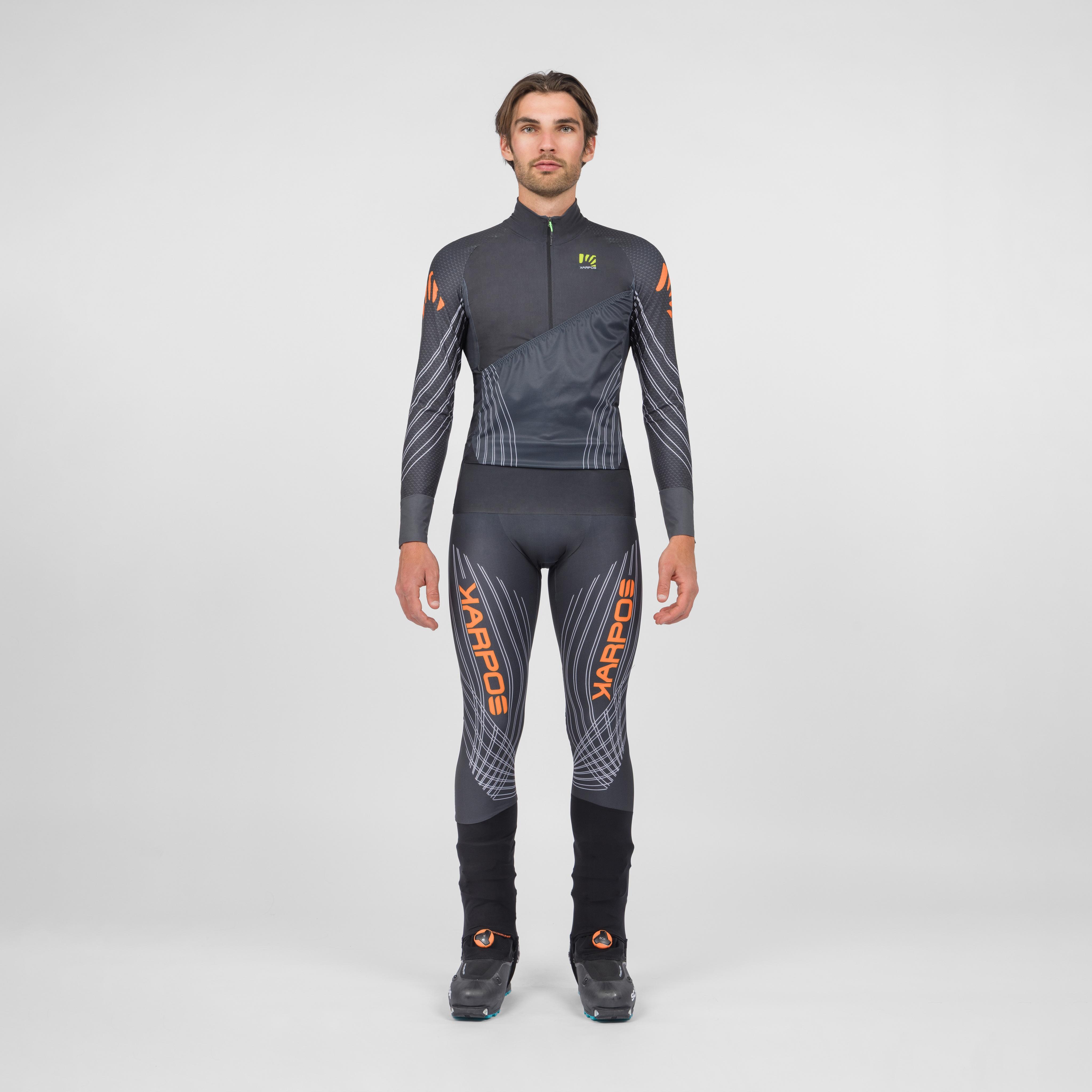 Sprint suit - woodl.gray/vibr.orange - karpos