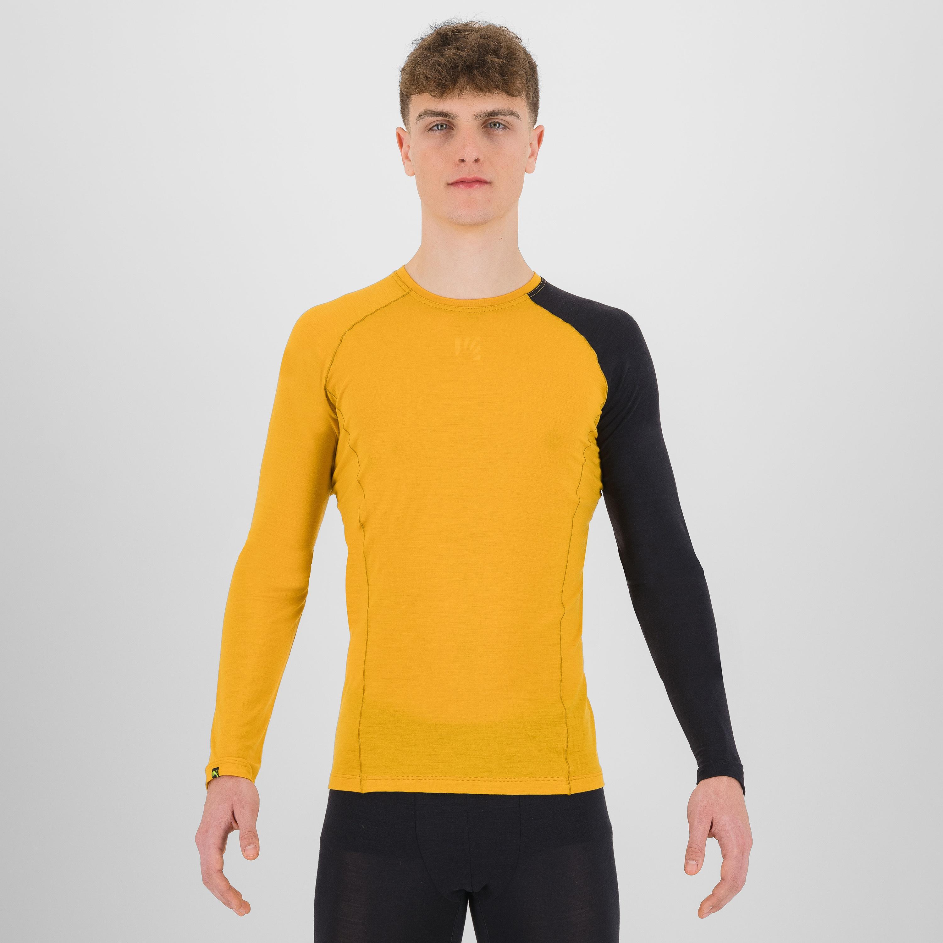 Dinamico merino 130 jersey ls - golden/black - karpos