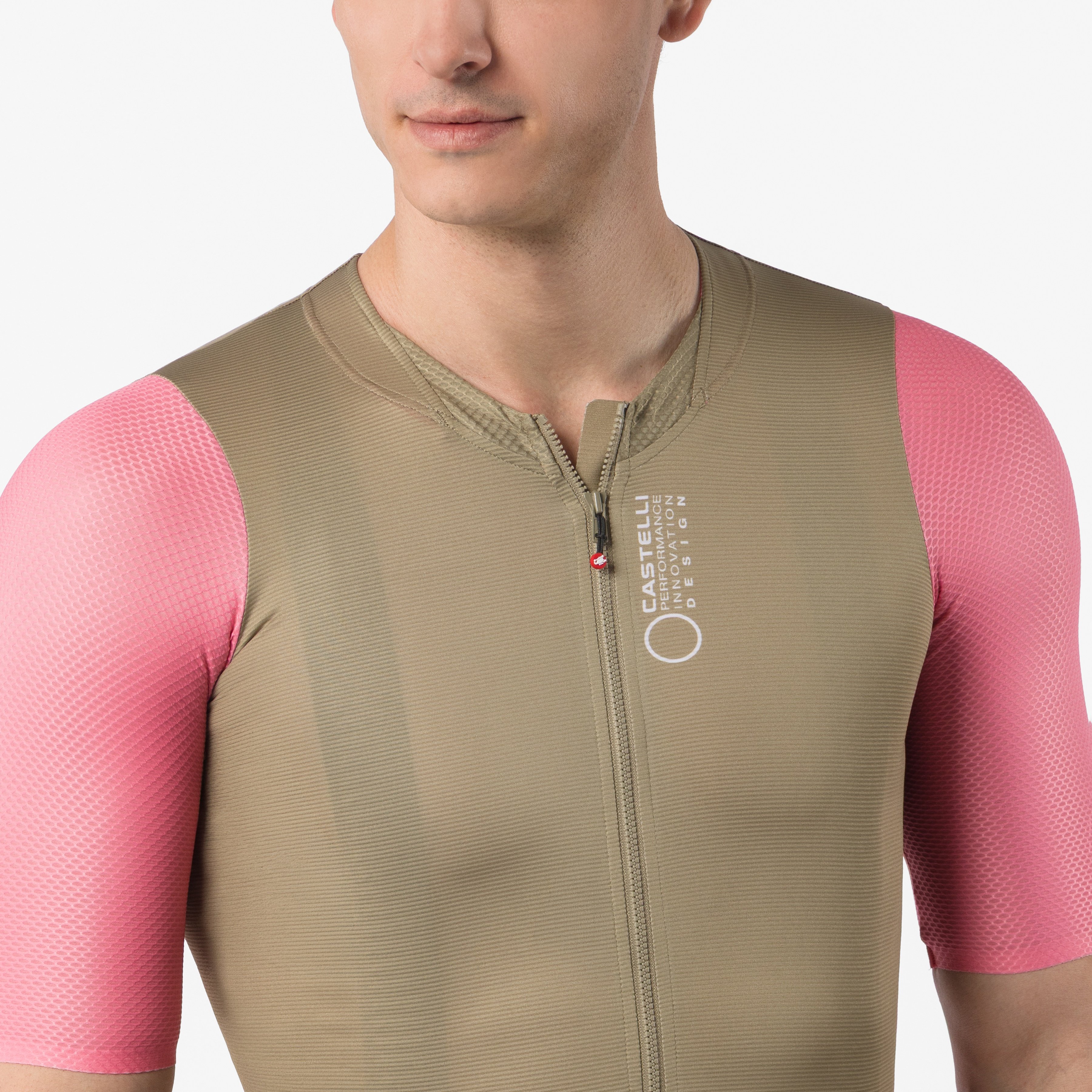Corretto jersey - elmwood/rosa giro-white - castelli