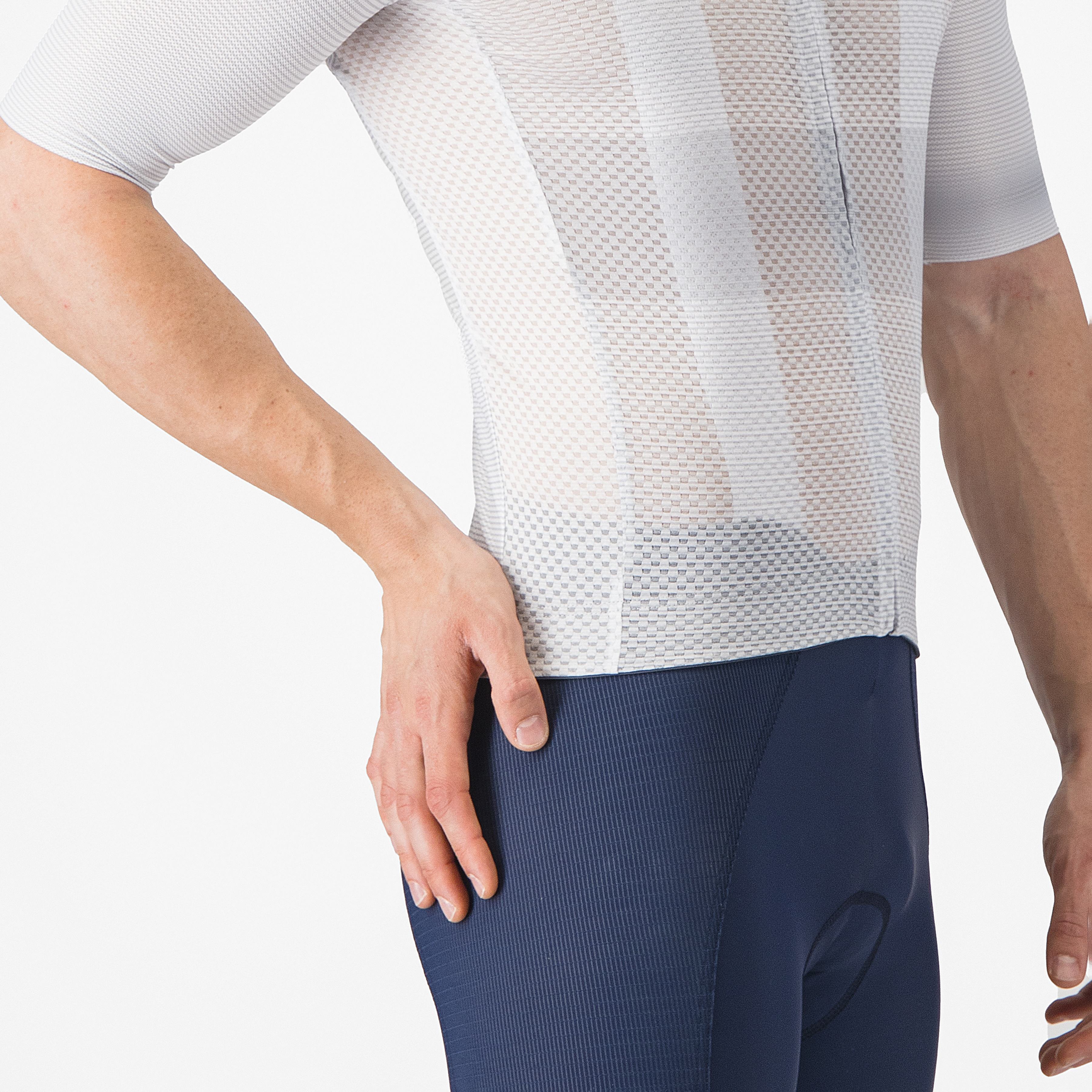 Climber's a/c jersey - silver gray/red - castelli